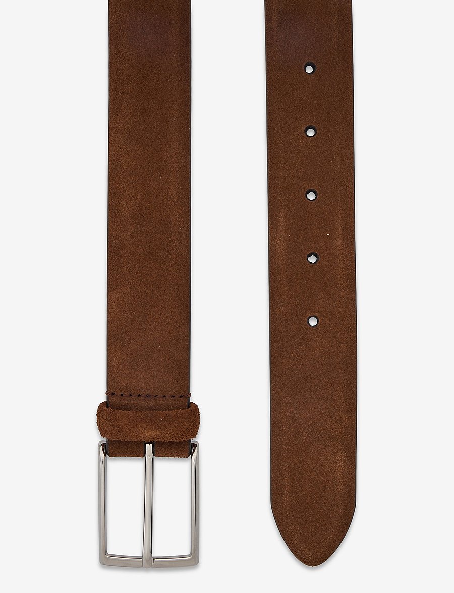 Anderson's - Classic Suede belt Mid brown 3,5 - klassikalised vööd - dark brown - 1