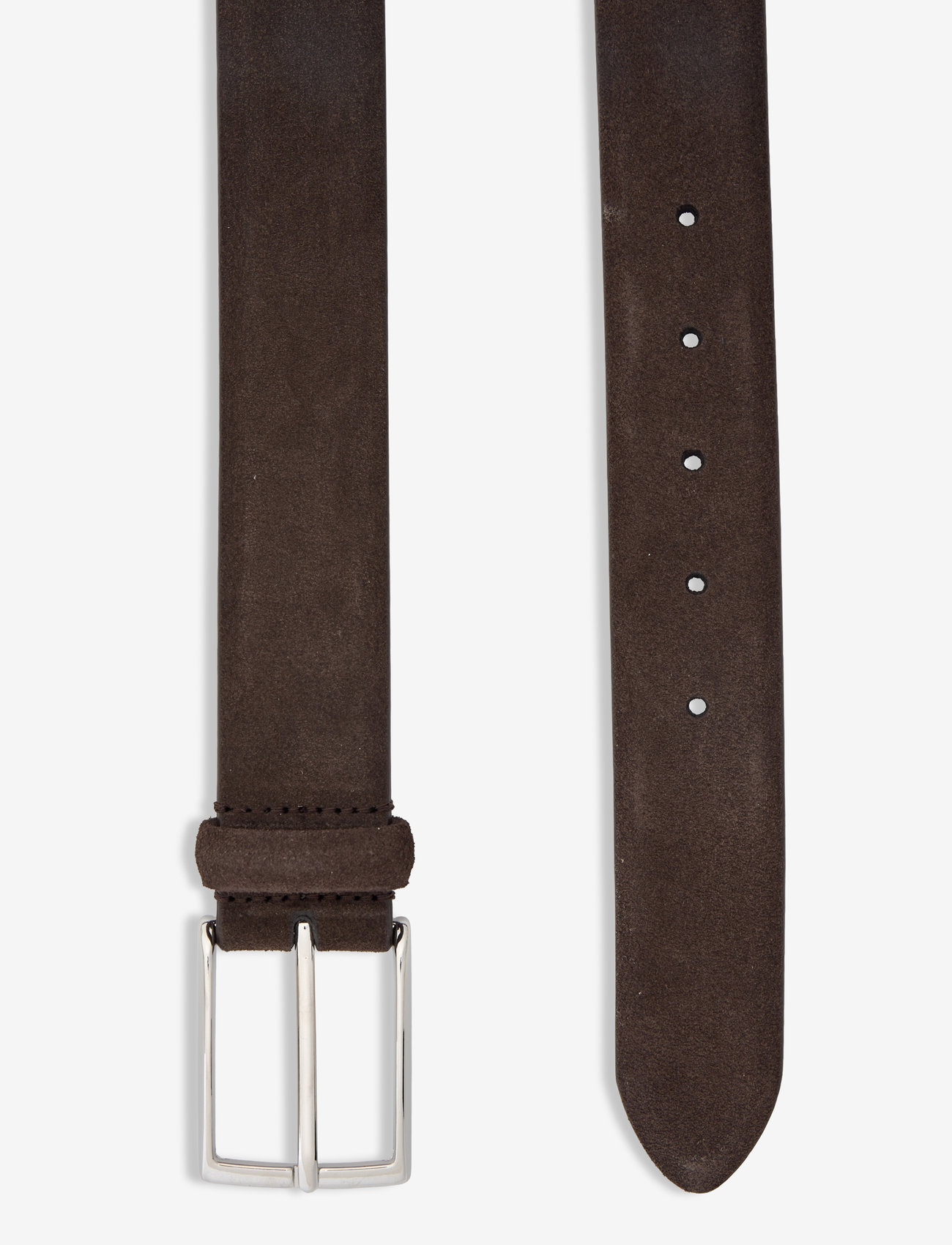 Anderson's - Classic Suede belt Dark brown 3,5 - fødselsdagsgaver - mid brown - 1