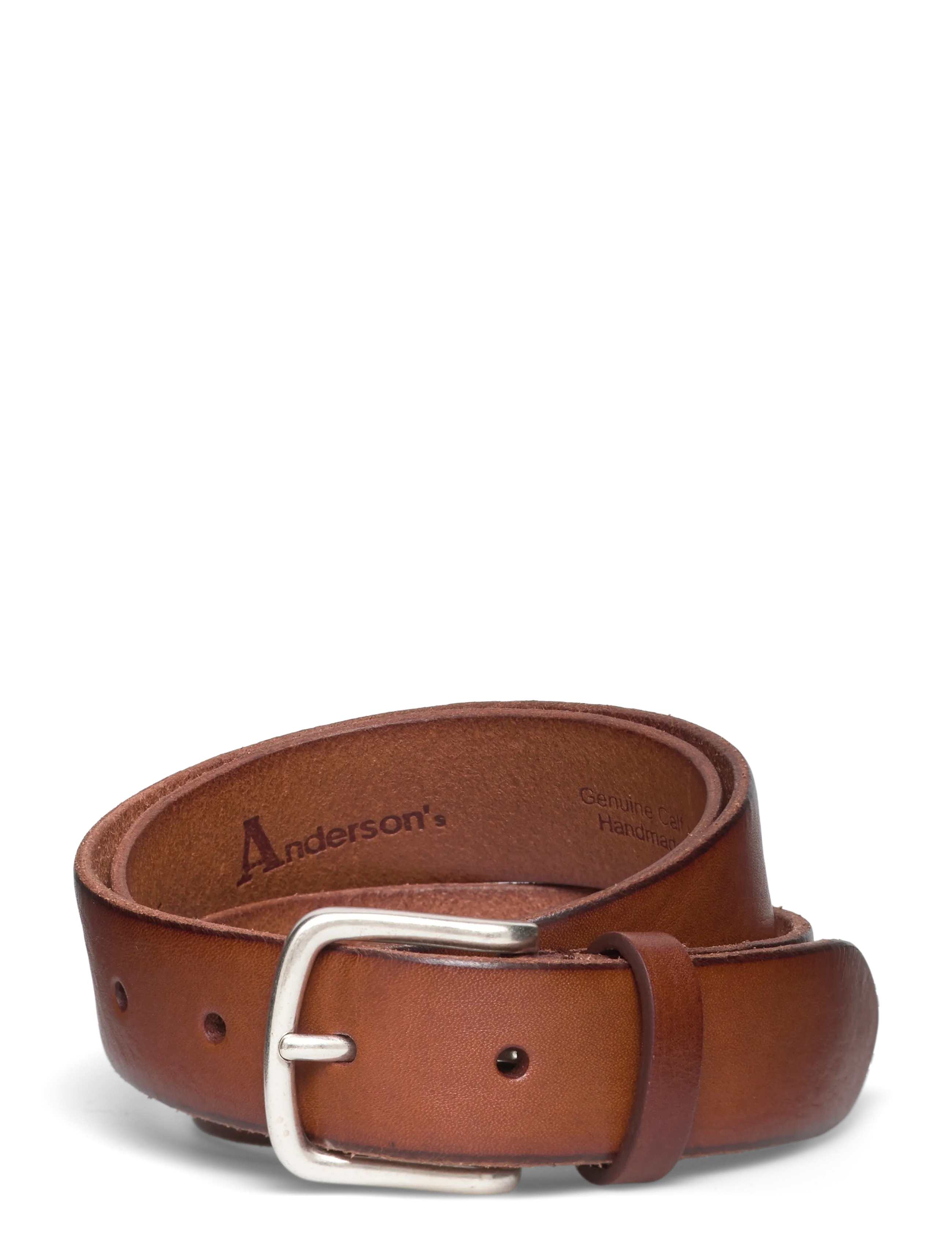Anderson's Leather Belt Cognac 3 Cm, 100, Belts, Braun - Classic Männerswear