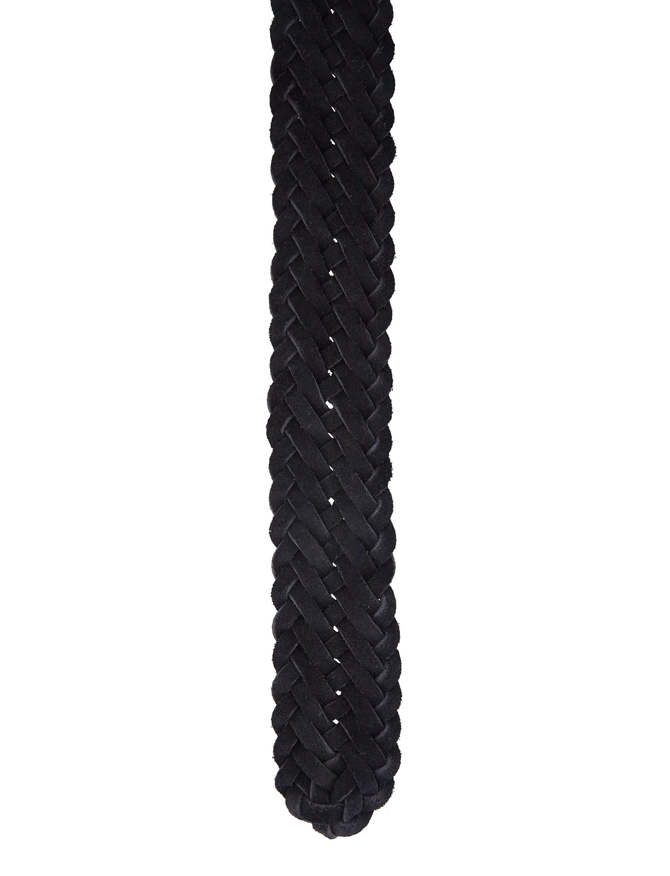 Anderson's - Suede woven belt Dark brown - 3,5 - flätade skärp - blue - 2