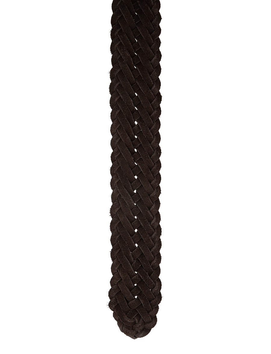 Anderson's - Suede woven belt Dark brown - 3,5 - braided belts - dark brown - 2