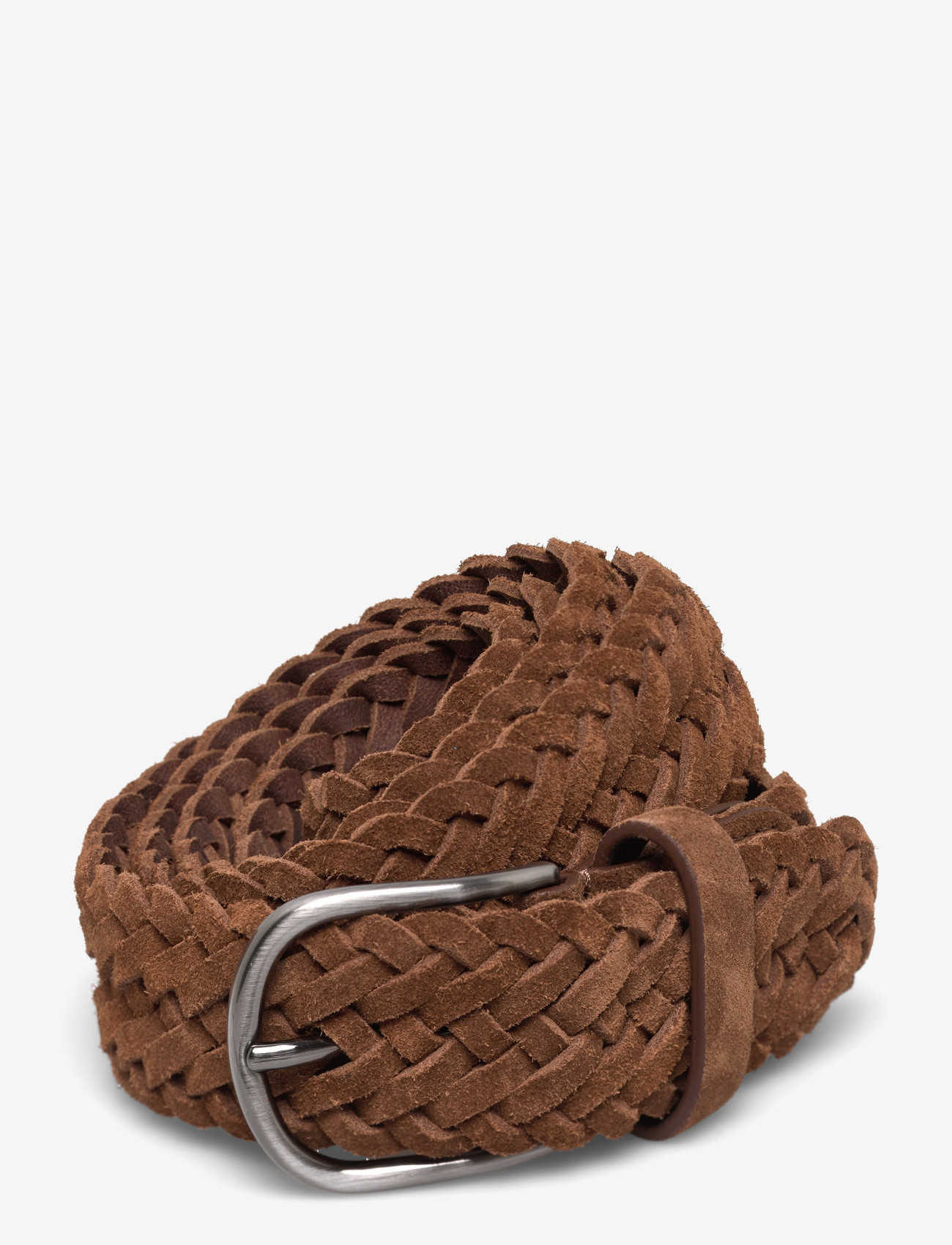 Anderson's - Suede woven belt Light tan  - 3,5 - geflochten gürtel - tan - 0