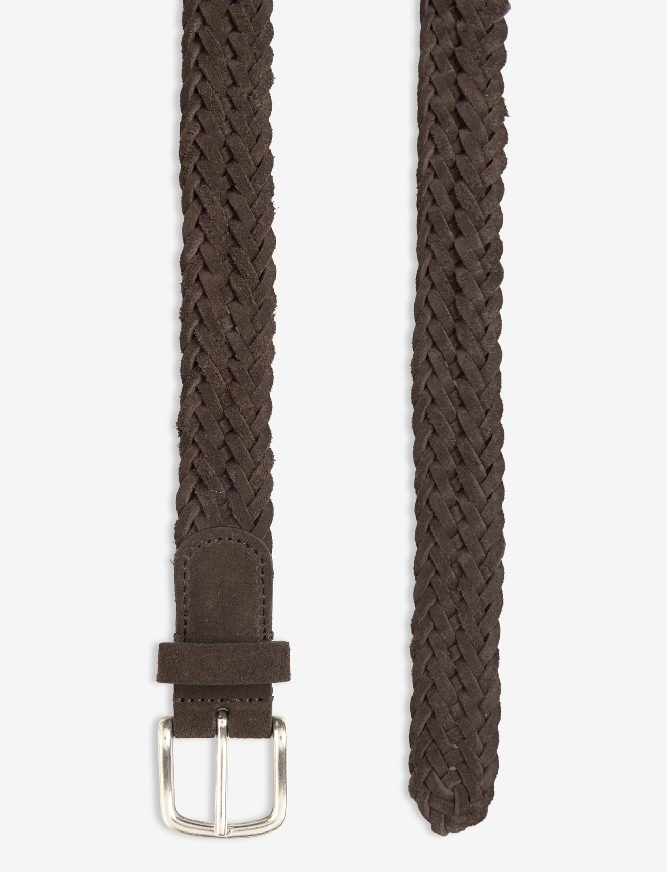 Anderson's - Woven suede belt Sand - 3cm - punutud vööd - brown - 1
