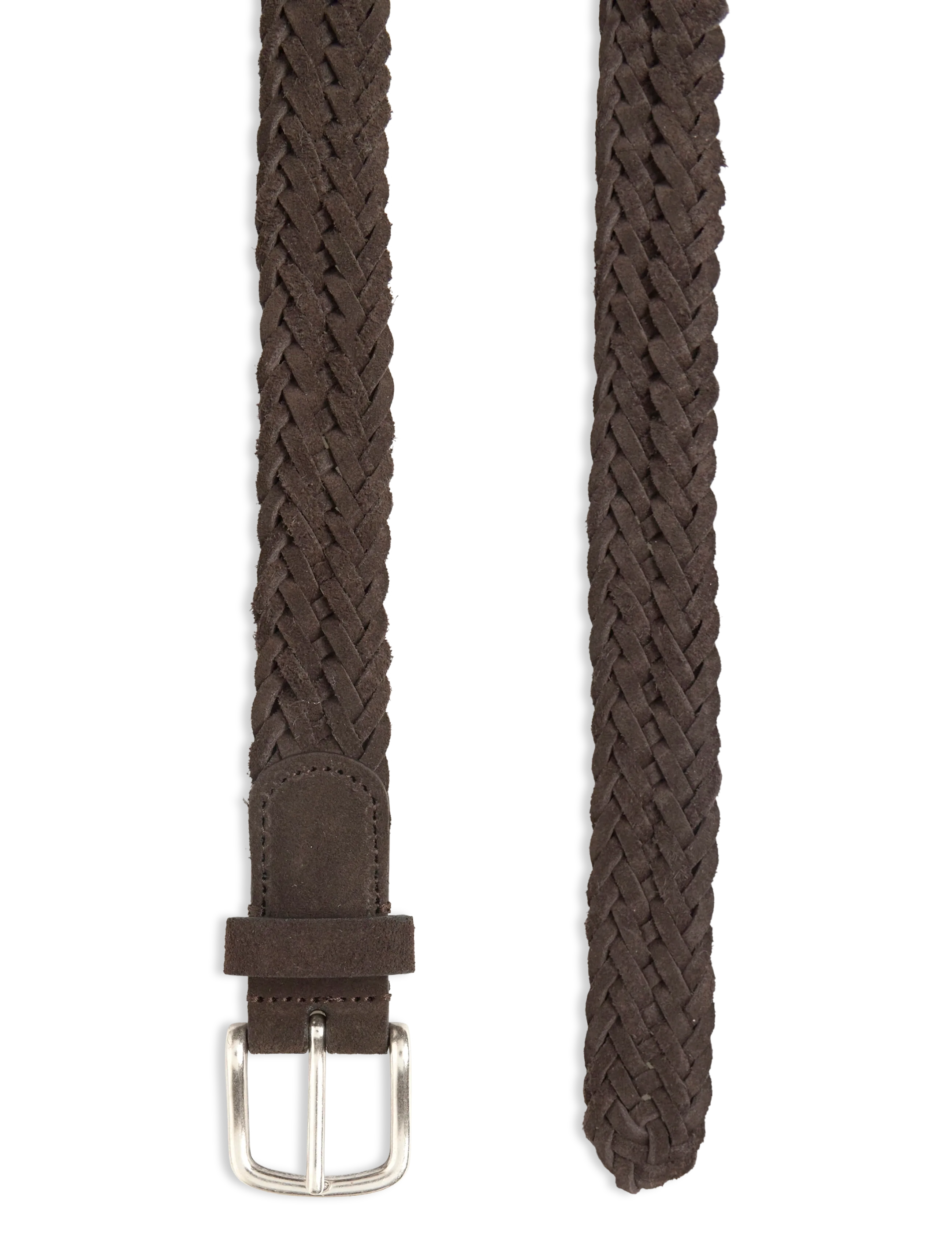 Anderson's - Woven suede belt Sand - 3cm - skärp - brown - 1