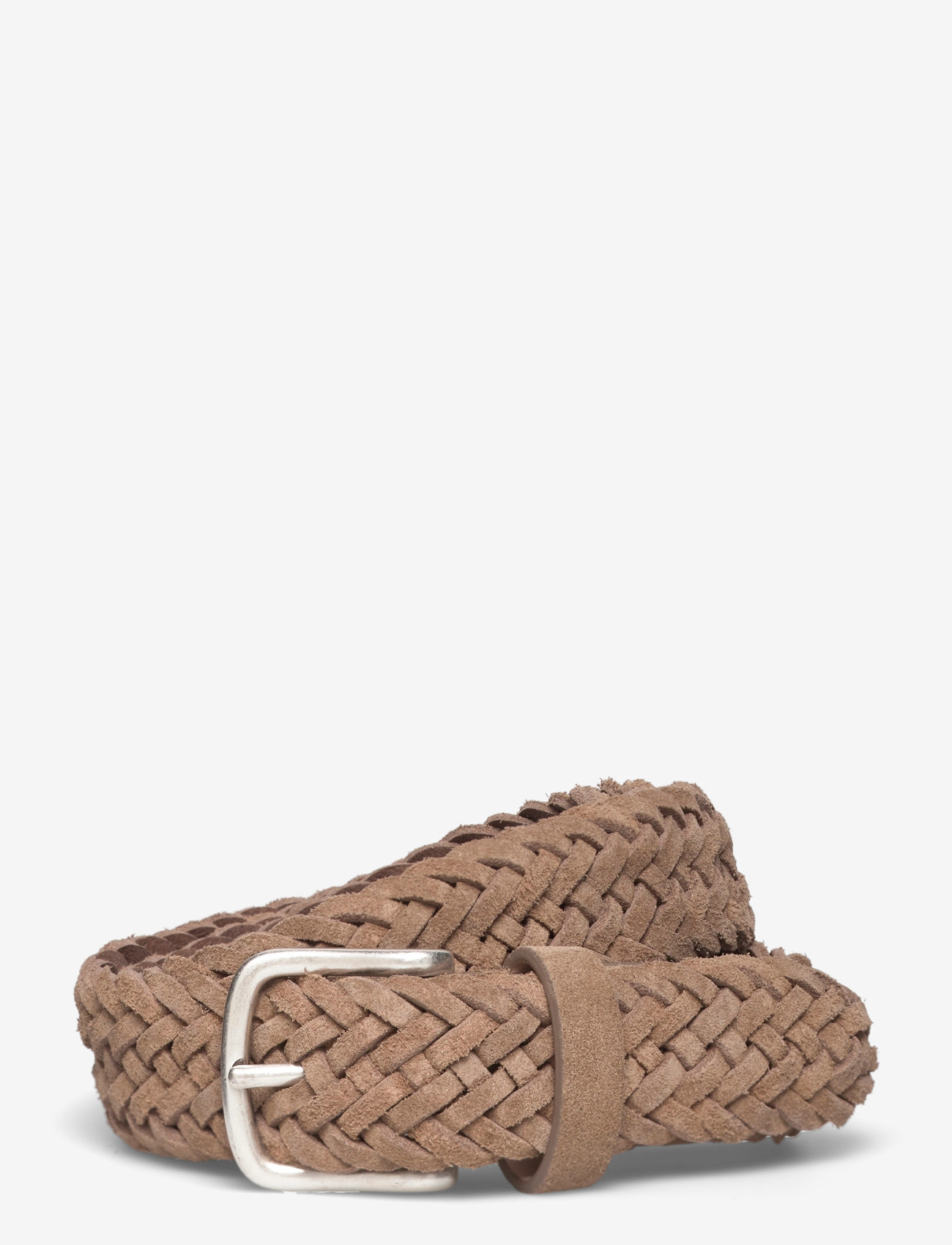 Anderson's - Woven suede belt Sand - 3cm - punutud vööd - sand - 0