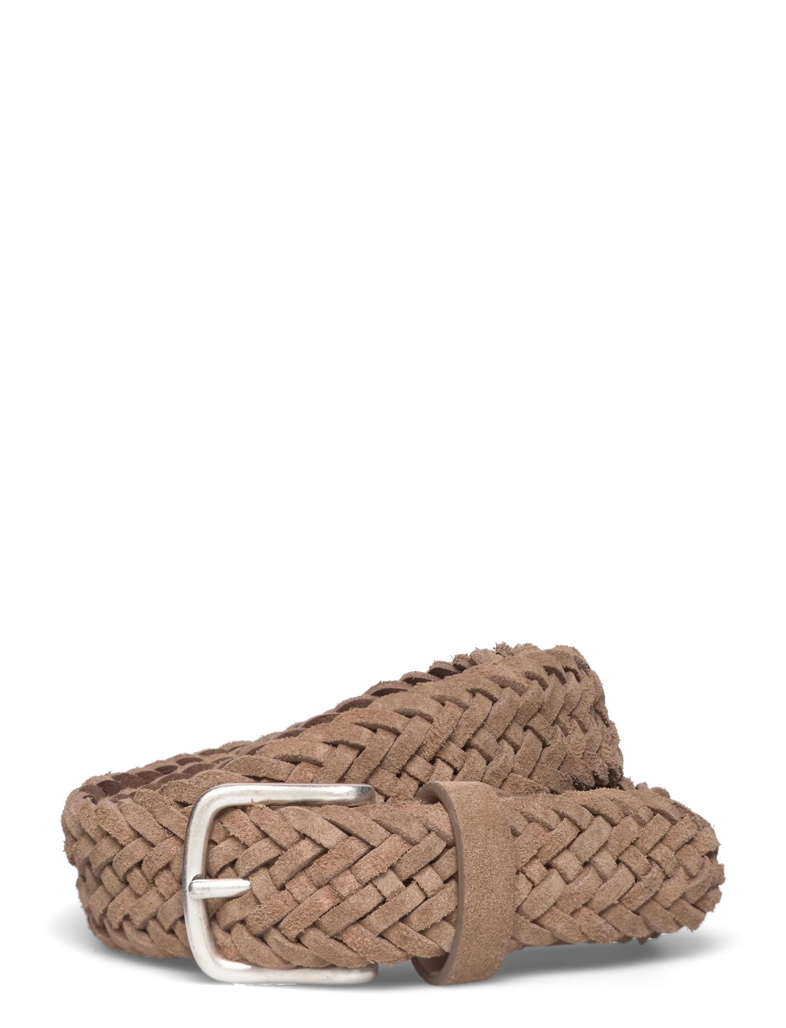 Anderson's Woven suede belt Brown - 3cm - Accessoires - SAND / brown