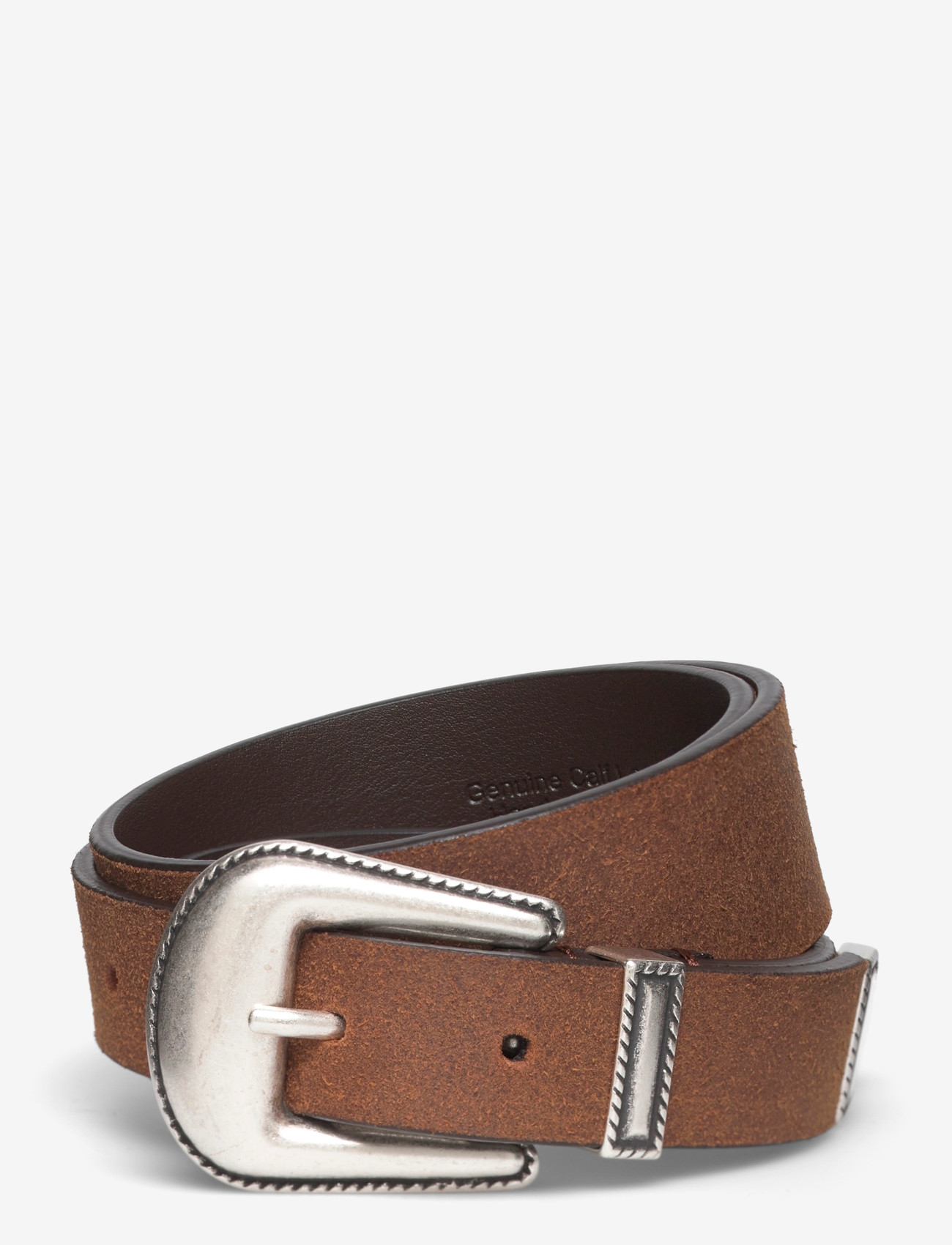 Anderson's - Western Belt - Suede Brown - 3,5-2,5 cm - skärp - cognac - 0