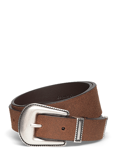 Western Belt - Suede Brown - 3,5-2,5 Cm - BæLter