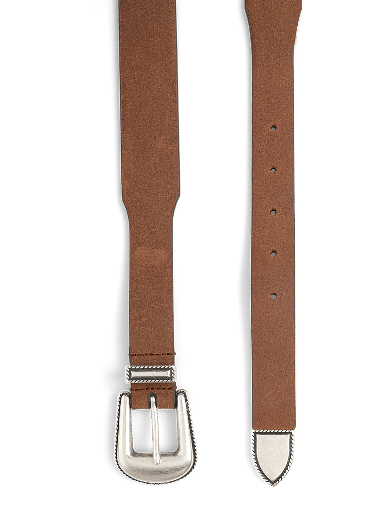 Anderson's - Western Belt - Suede Brown - 3,5-2,5 cm - skärp - cognac - 1