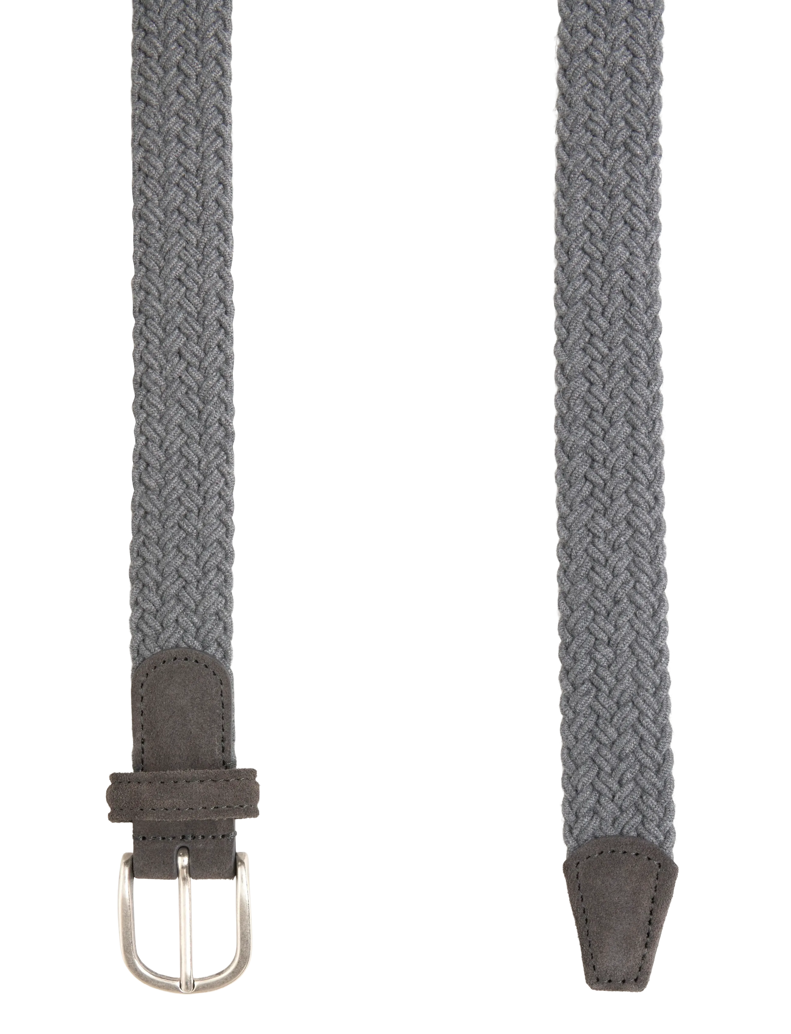 Anderson's - Elastic Woven belt Grey - 3 cm - flettede bælter - grey - 1
