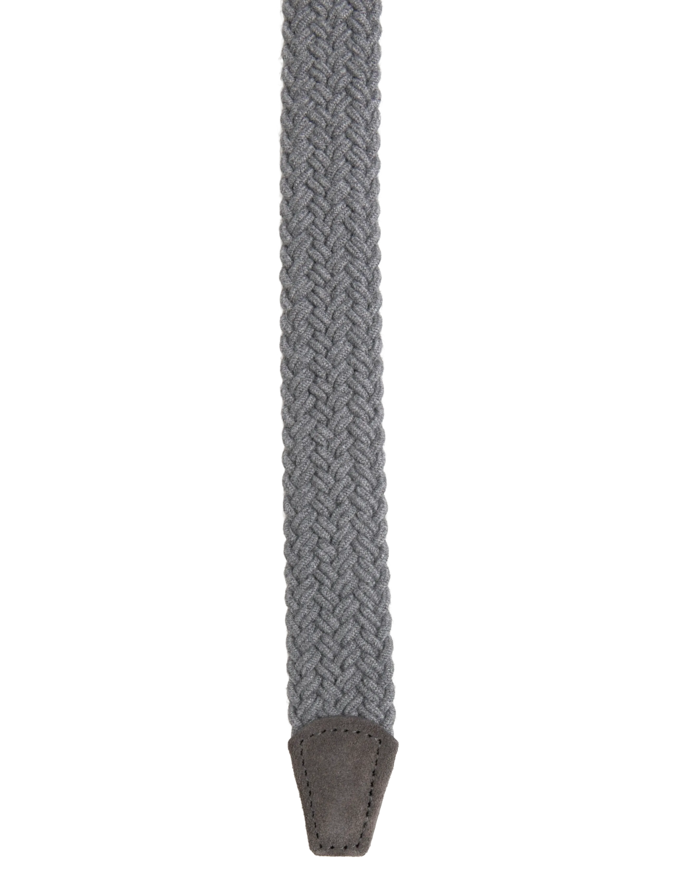 Anderson's - Elastic Woven belt Grey - 3 cm - flettede bælter - grey - 2