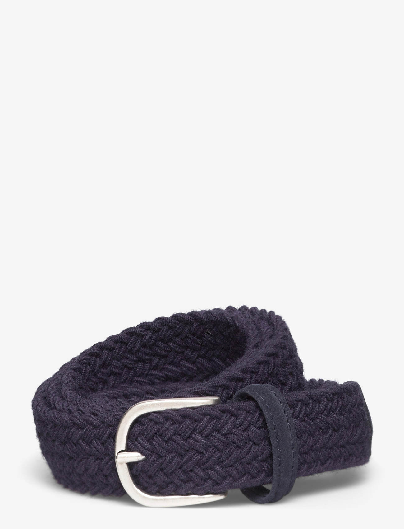 Anderson's - Elastic Woven belt  Multi colour - 3 cm - braided belts - navy - 0