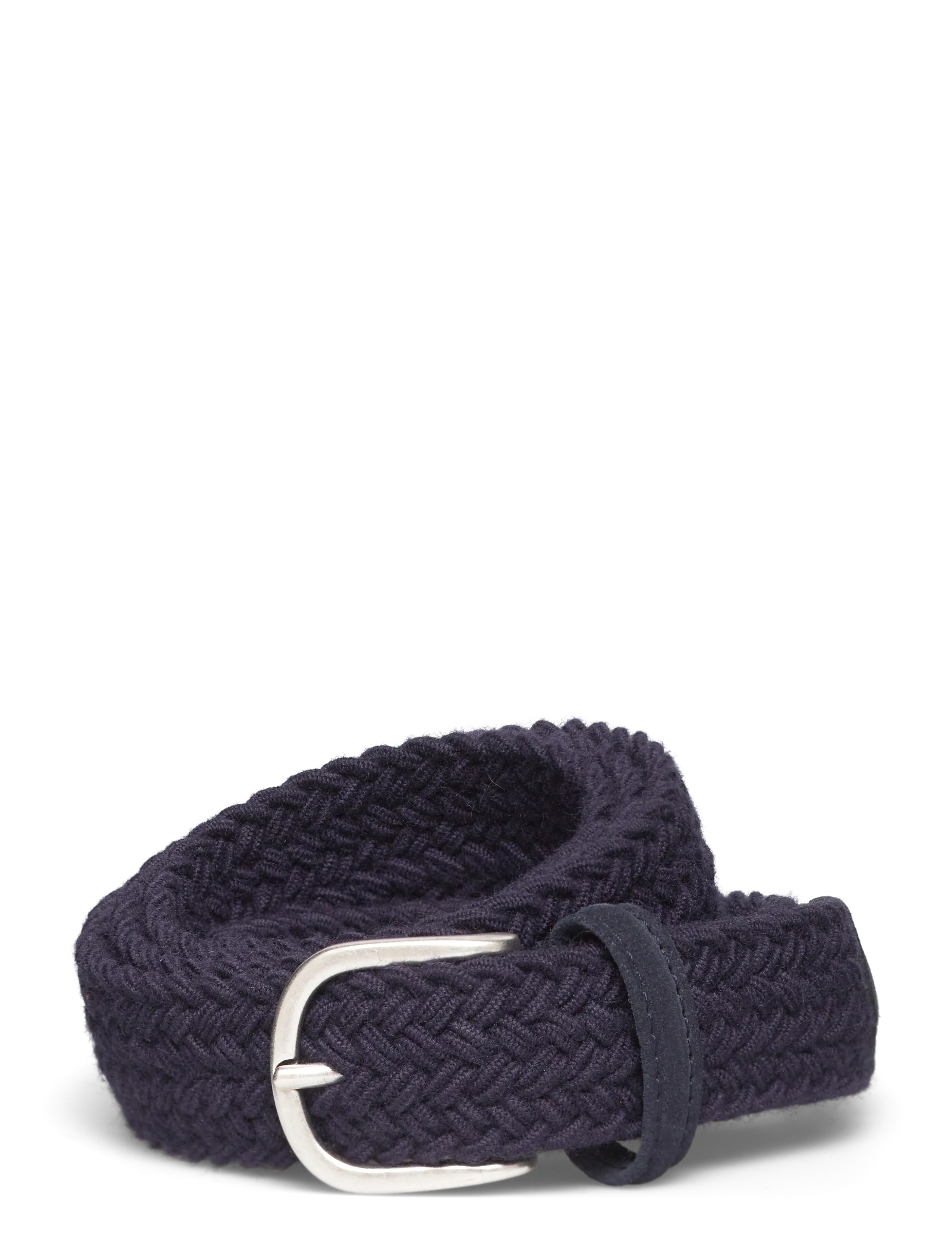Anderson's Elastic Woven belt  Multi colour - 3 cm - Accessoarer - NAVY / navy