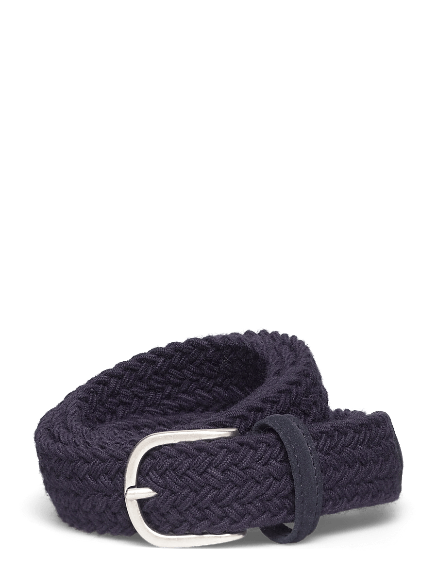 Anderson's - Elastic Woven belt Grey - 3 cm - punutud vööd - navy - 0