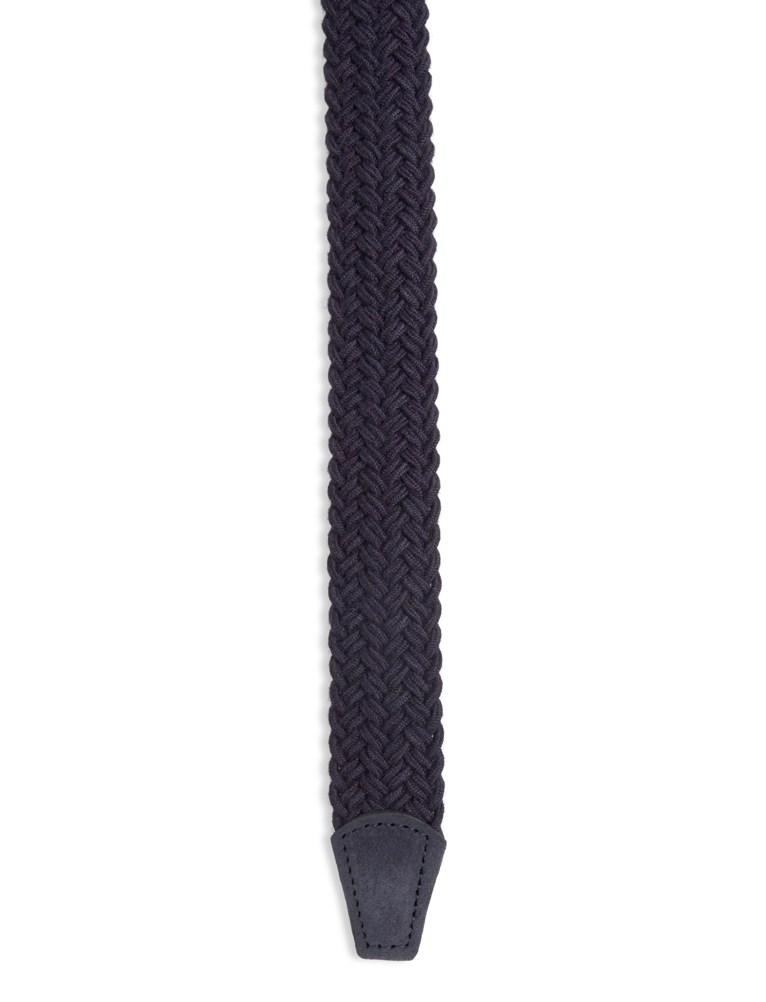Anderson's - Elastic Woven belt Grey - 3 cm - braided belts - navy - 2