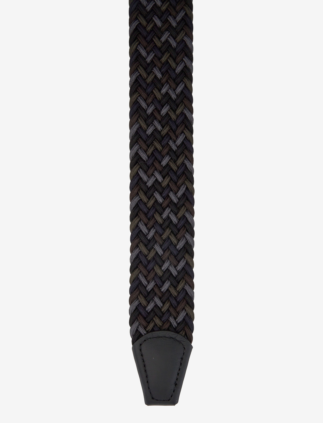 Anderson's - elastic woven viscose belt - paski plecione - black - 2