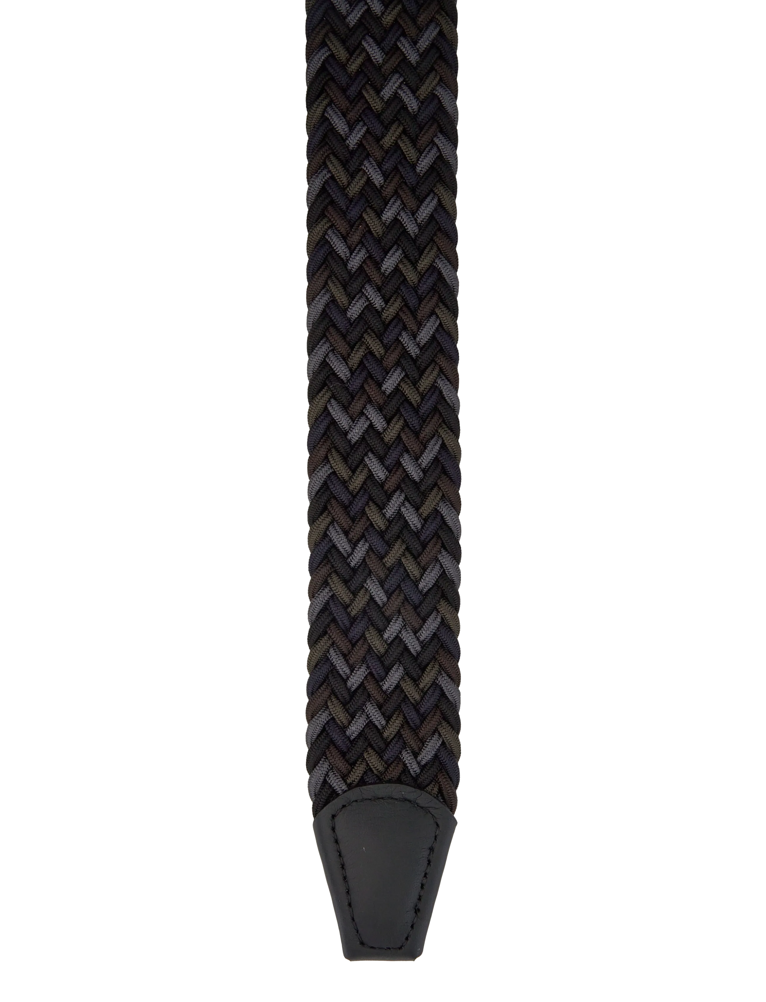 Anderson's - Elastic woven belt - Multi colour Dark brown - 3,5 - fléttuð belti - black - 2