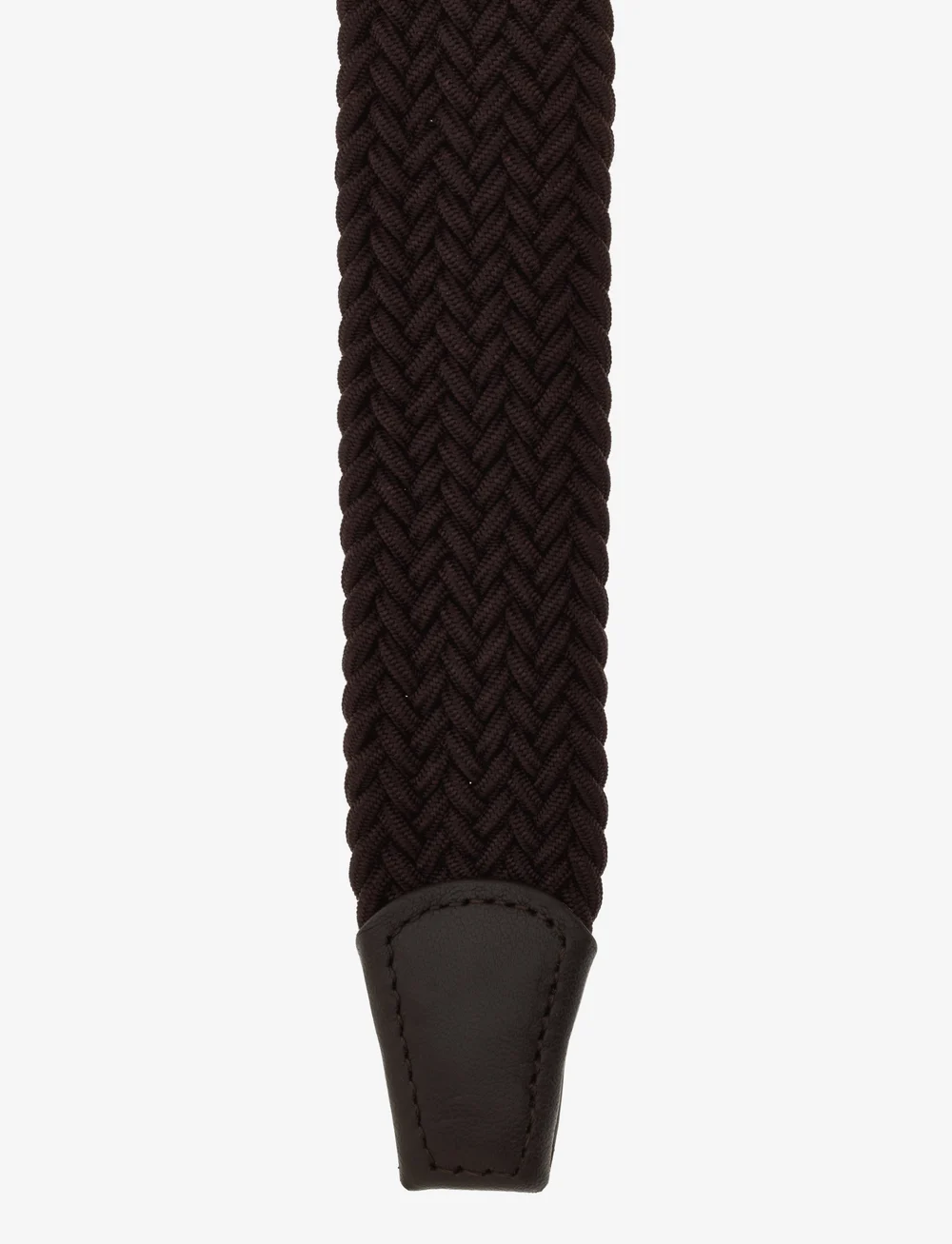 Anderson's - Elastic woven belt Military green - 3,5 - geflochten gürtel - brown - 2