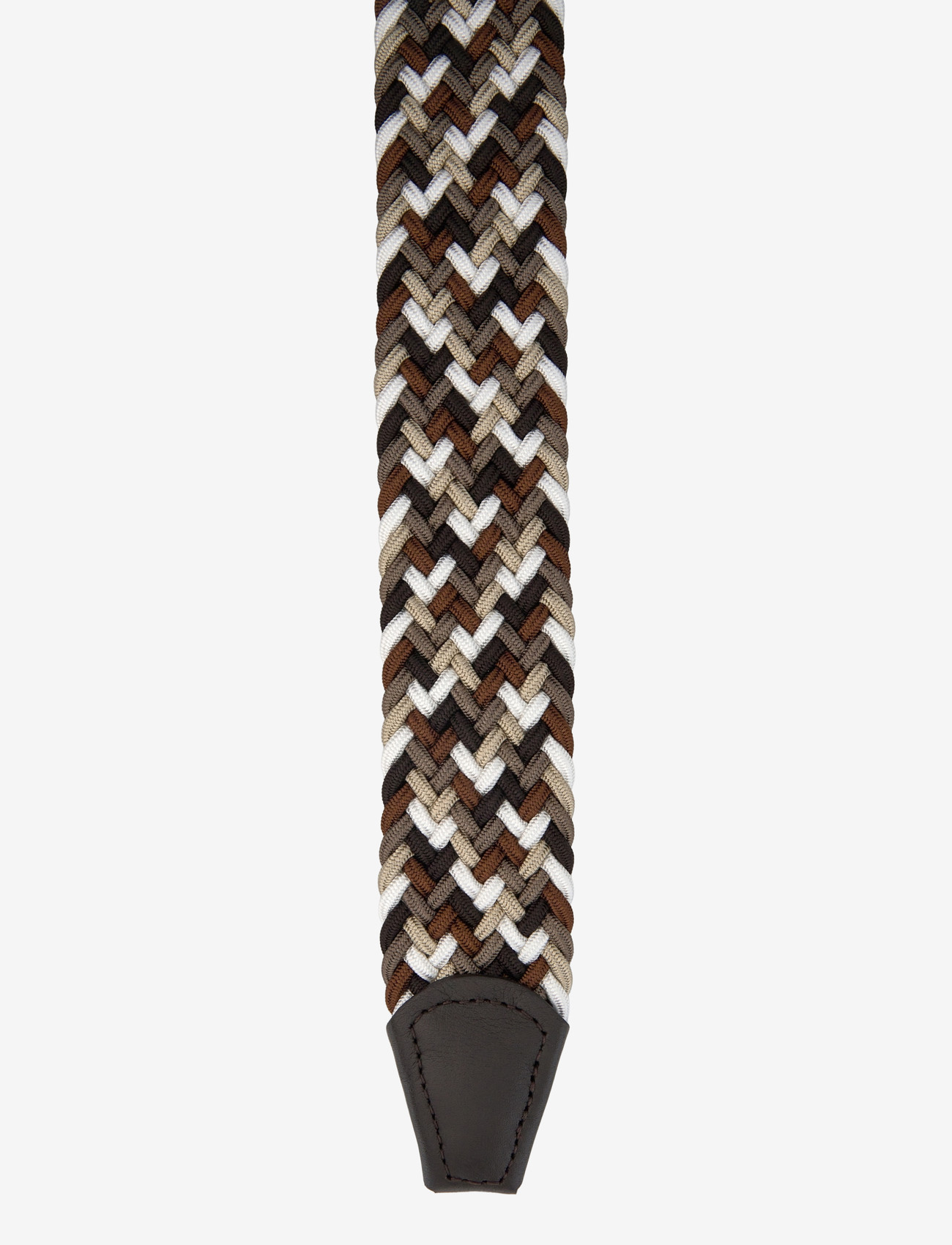 Anderson's - elastic woven viscose belt - punutud vööd - dark brown - 2