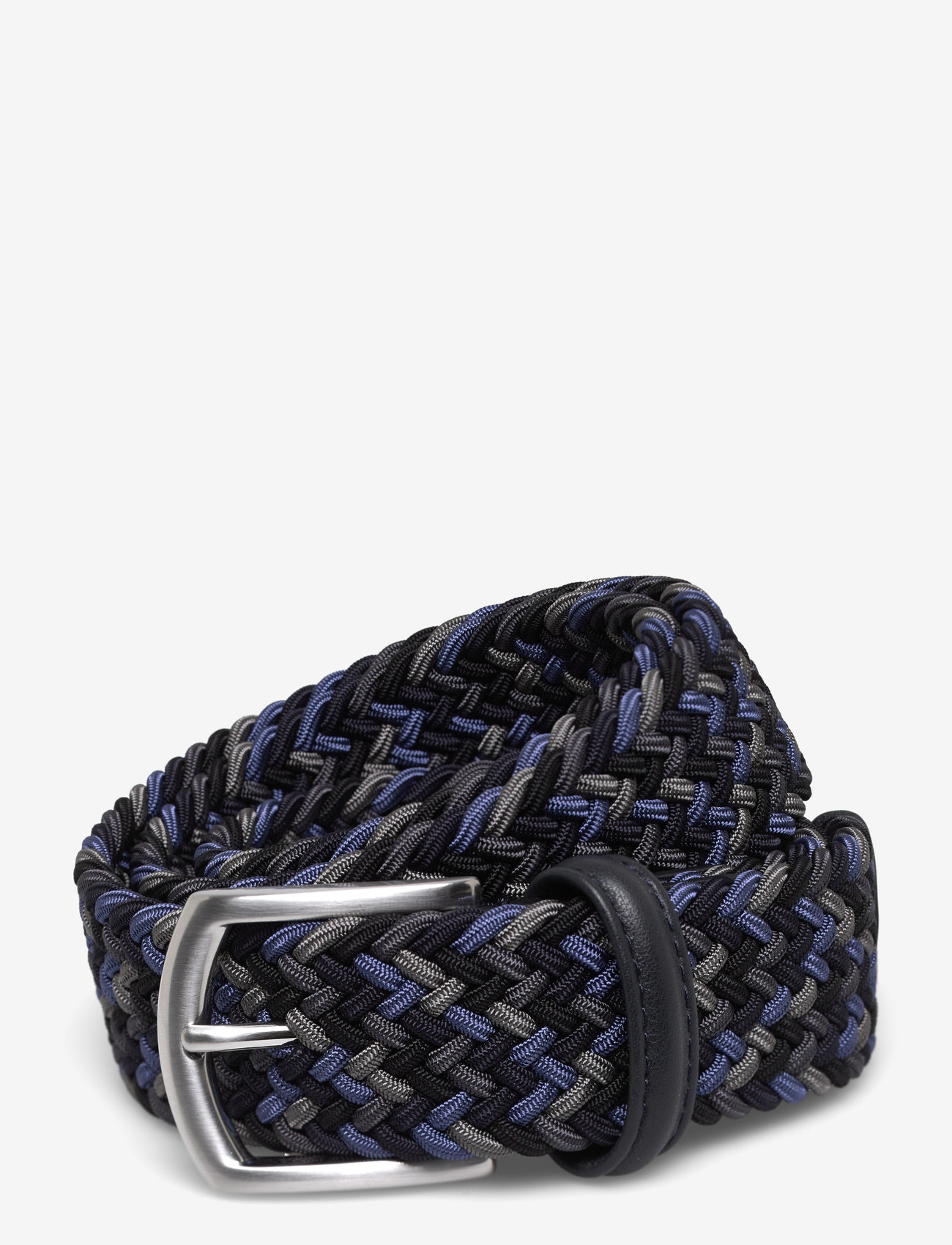 Anderson's - elastic woven viscose belt - skärp - navy - 0