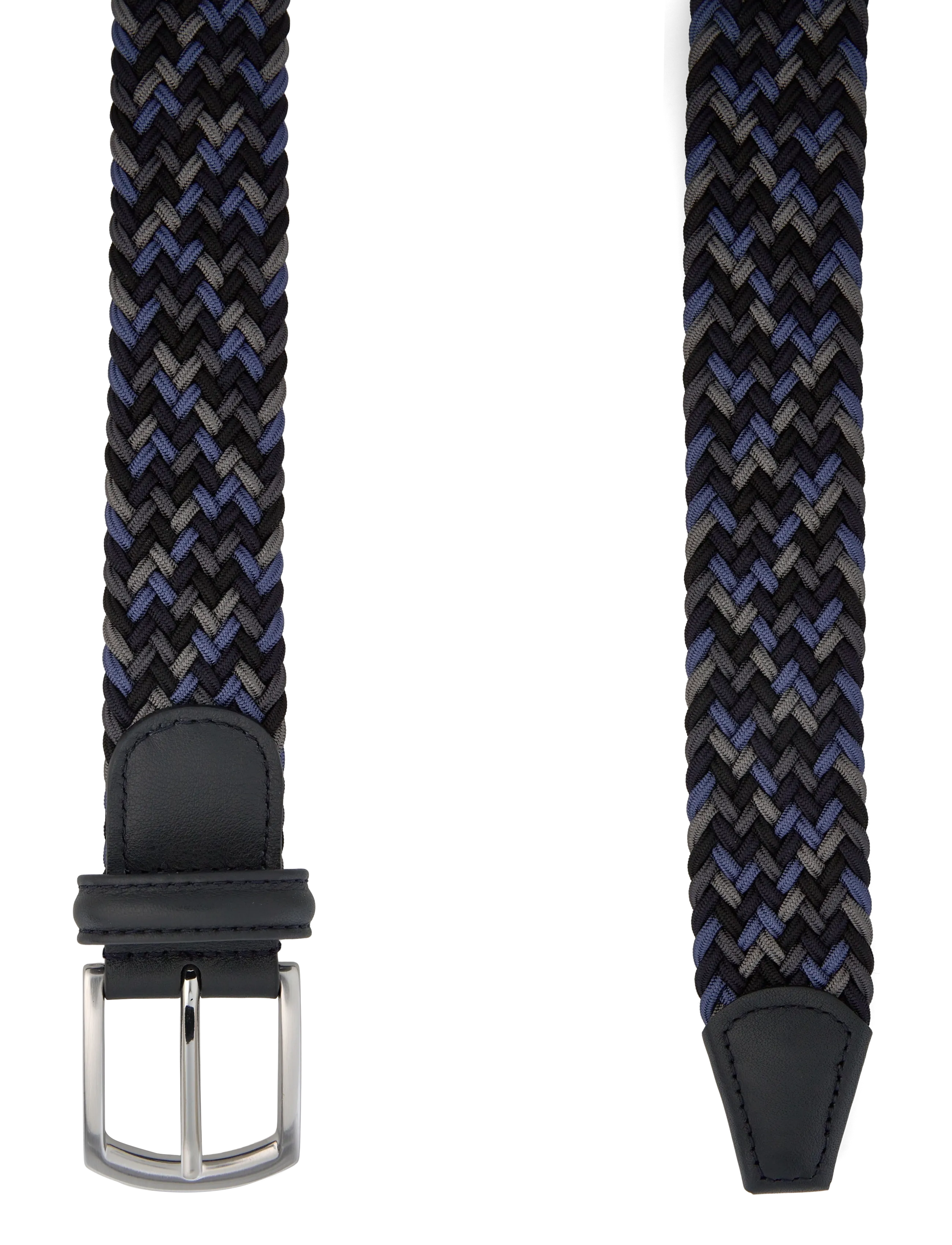 Anderson's - Elastic woven belt - Multi colour Dark brown - 3,5 - skärp - navy - 1