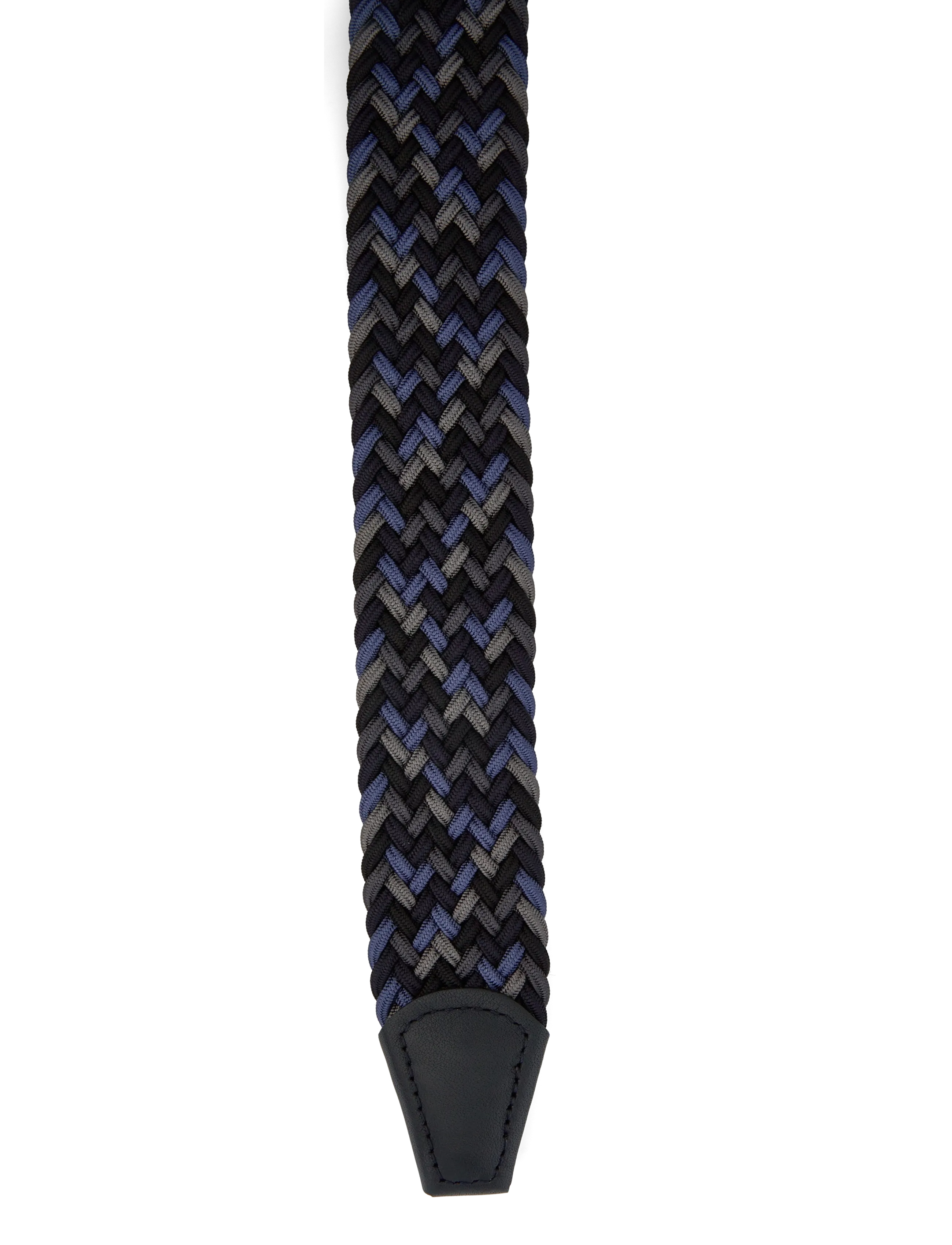Anderson's - Elastic woven belt - Multi colour Dark brown - 3,5 - skärp - navy - 2