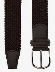 Anderson's - Classic Brown Elastic Woven Belt - gevlochten riemen - brown - 1