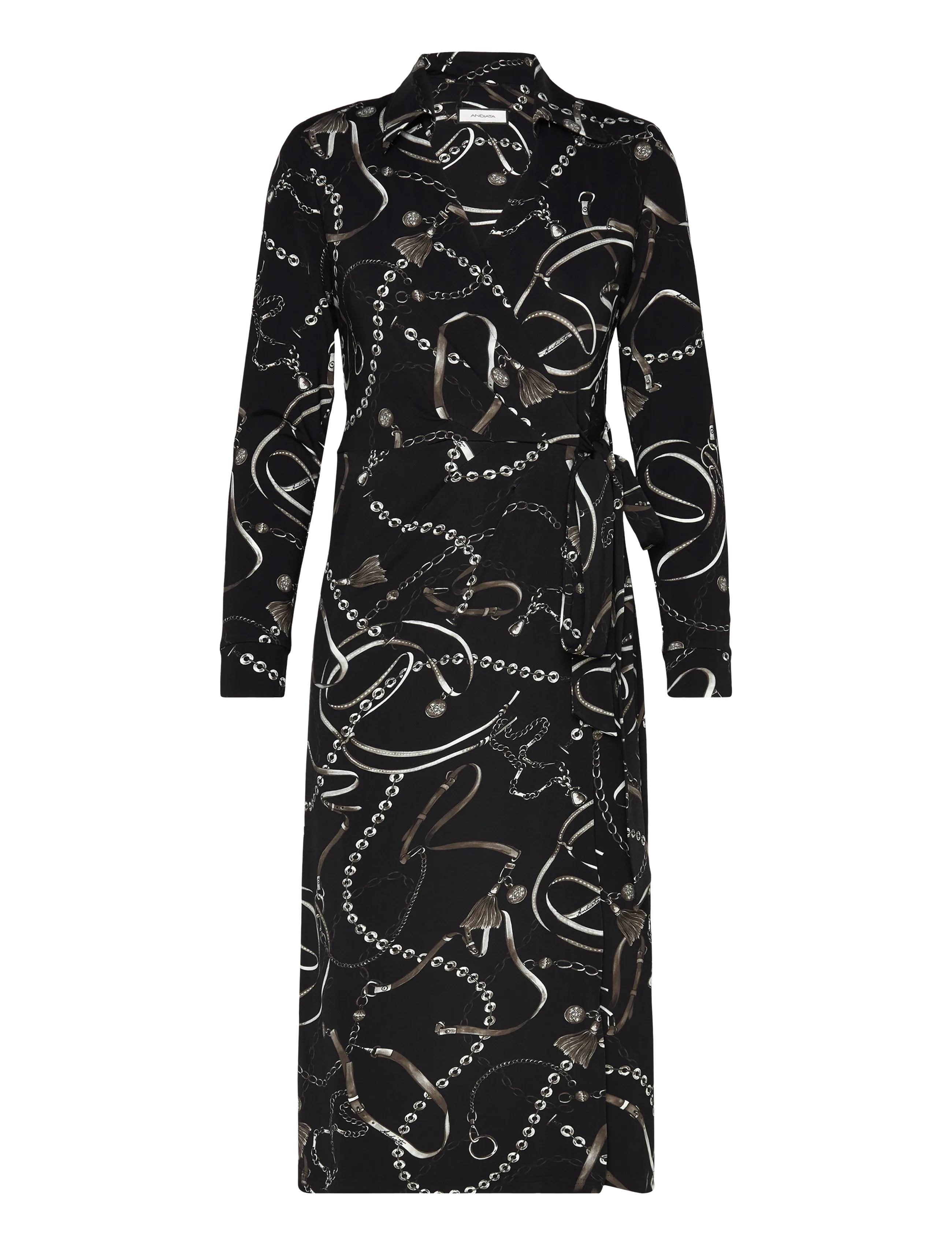 Andiata Beatriz 2 - Wickelkleider - CHAIN PRINT / black