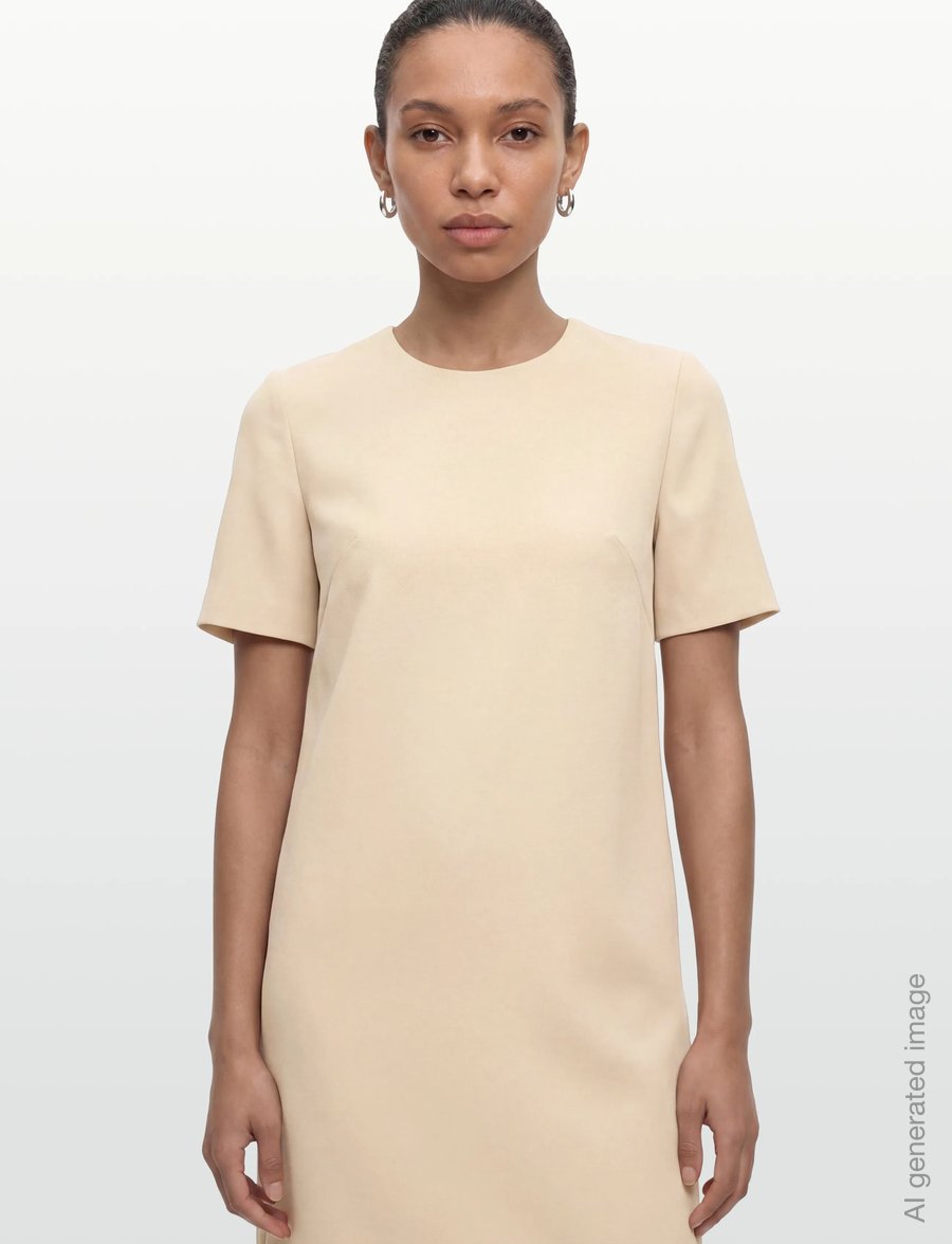 Andiata - Kacey - t-shirt-kleider - latte beige - 3