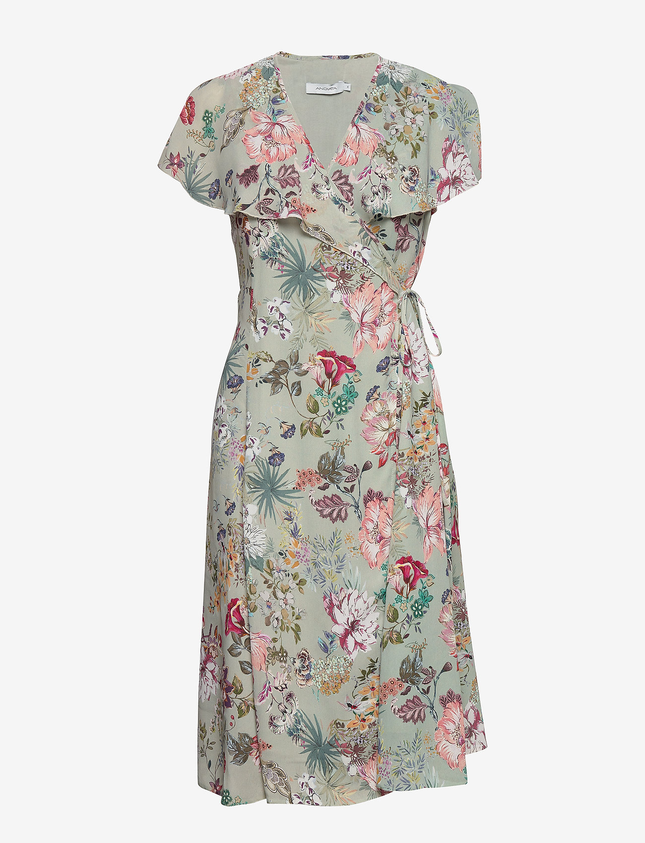 Andiata - BROOKE DRESS - water lily green flower - 0