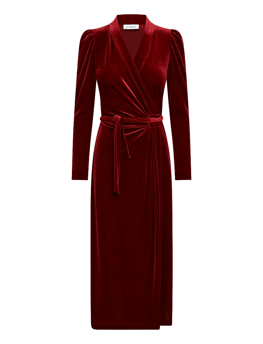 Andiata - Sibley dress - hõlmikkleidid - deep red - 0