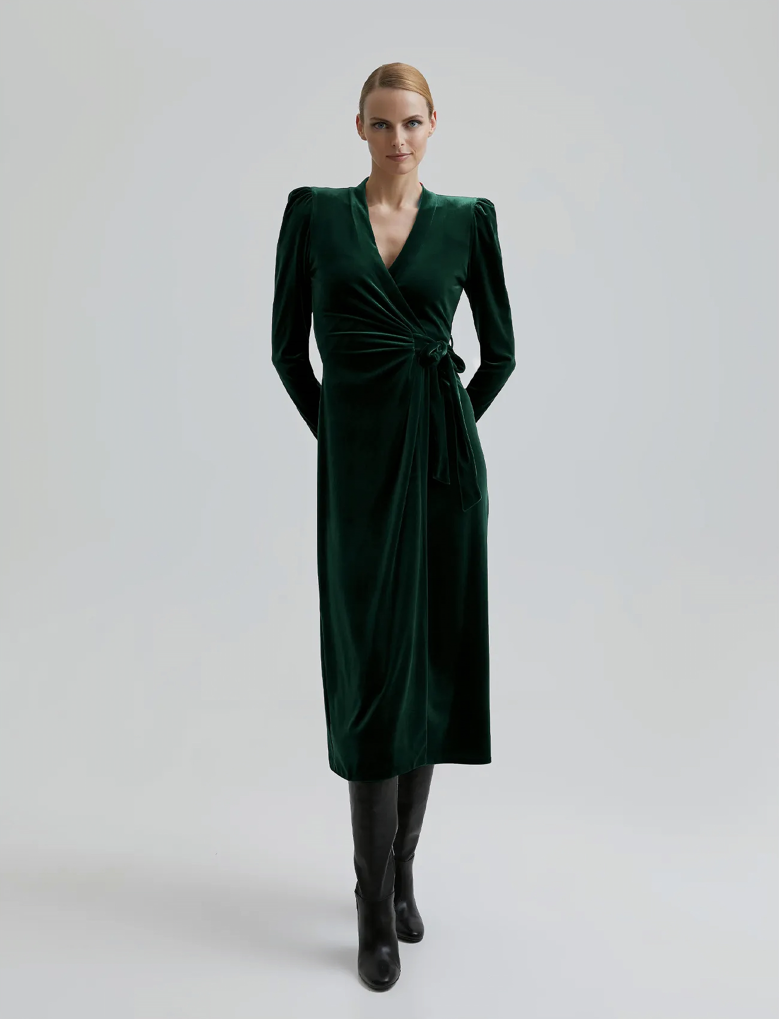 Andiata Sibley Dress, 38, Designer, Grün - Maxi Frauen