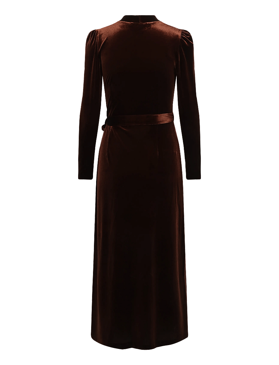 Andiata - Sibley dress - omlottklänningar - espresso - 1