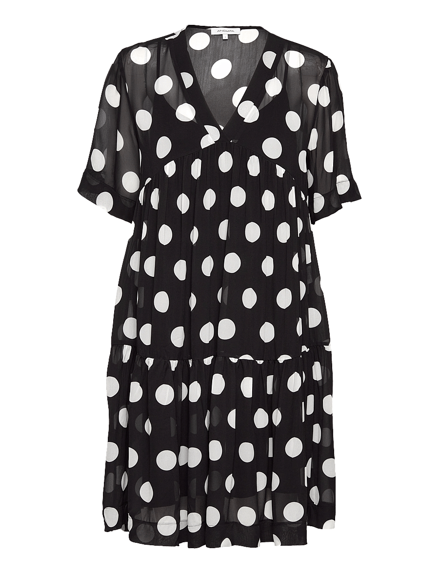 Andiata - Adabella Dress - black/white dot - 0