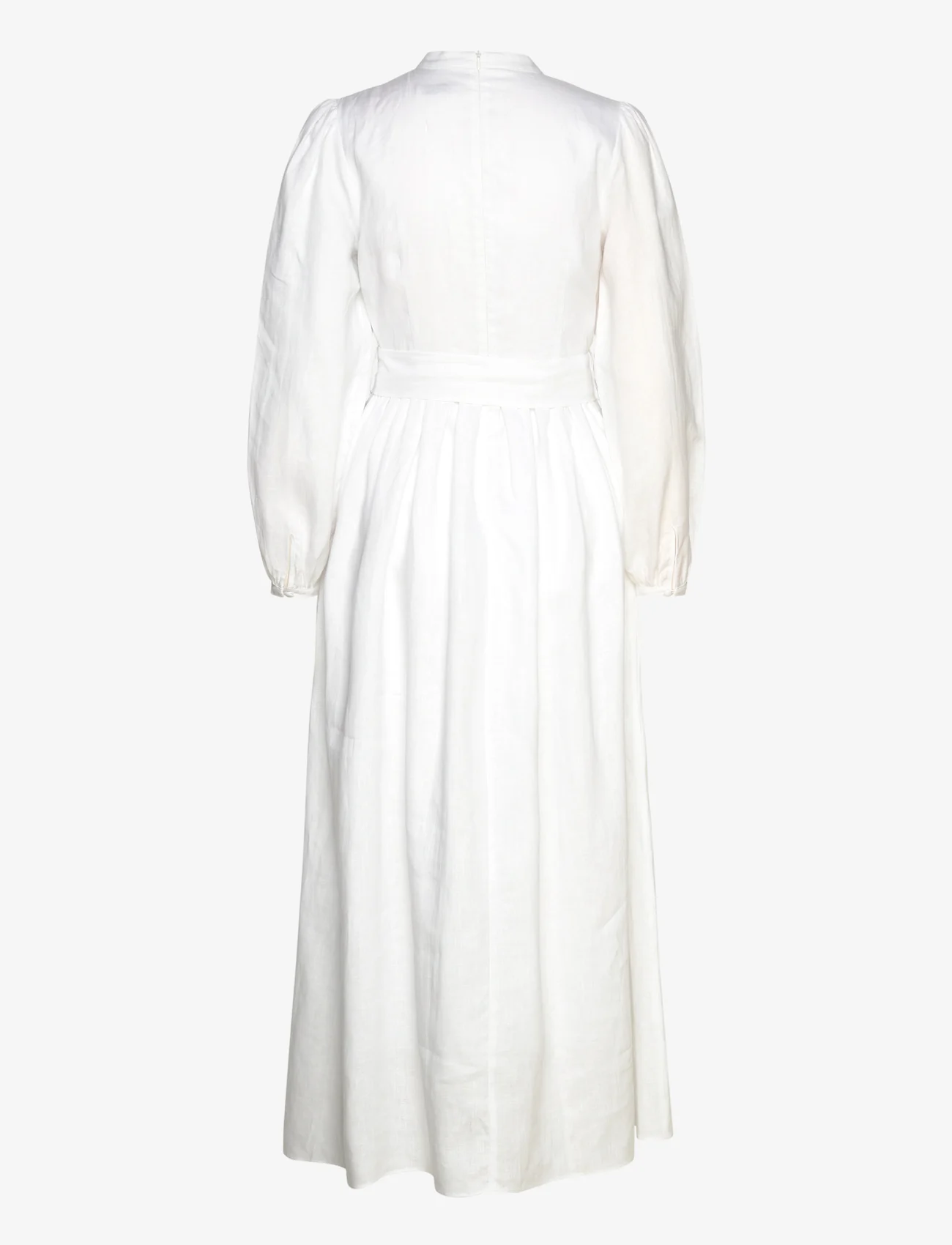 Andiata - Radelle Linen Dress - festklær til outlet-priser - chalk white - 1