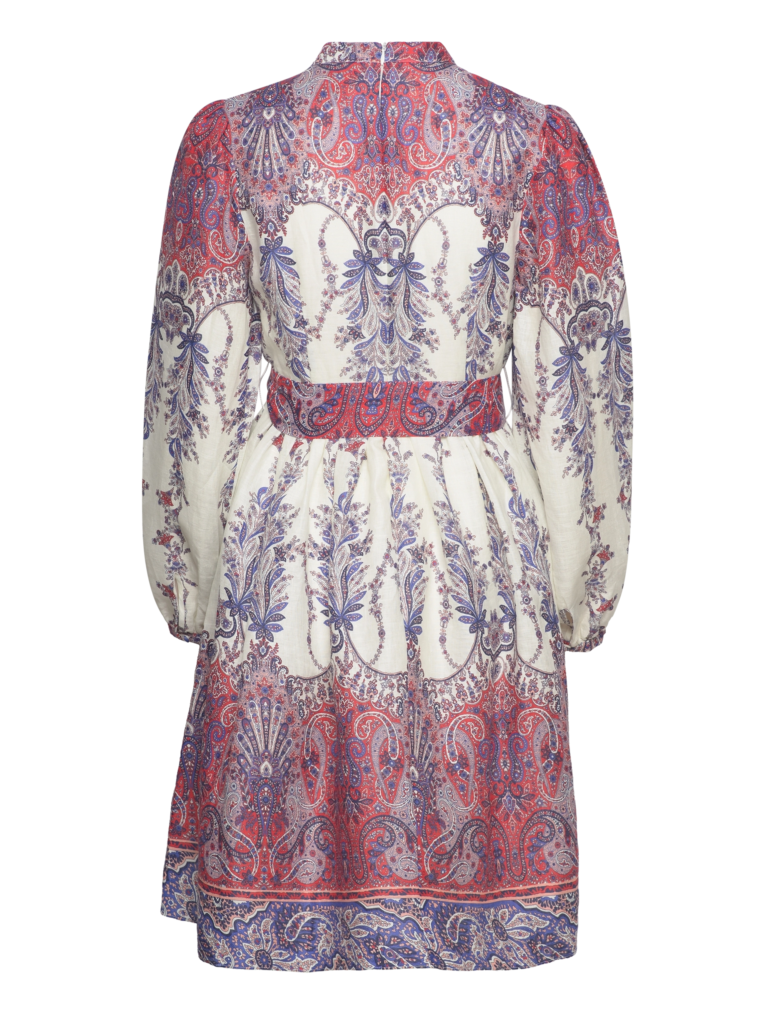 Andiata - Radika dress - red paisley print - 1