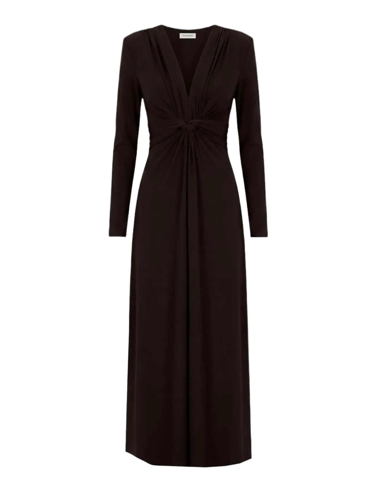 Andiata Rhosyn T dress - Ilgos suknelės - ESPRESSO / brown
