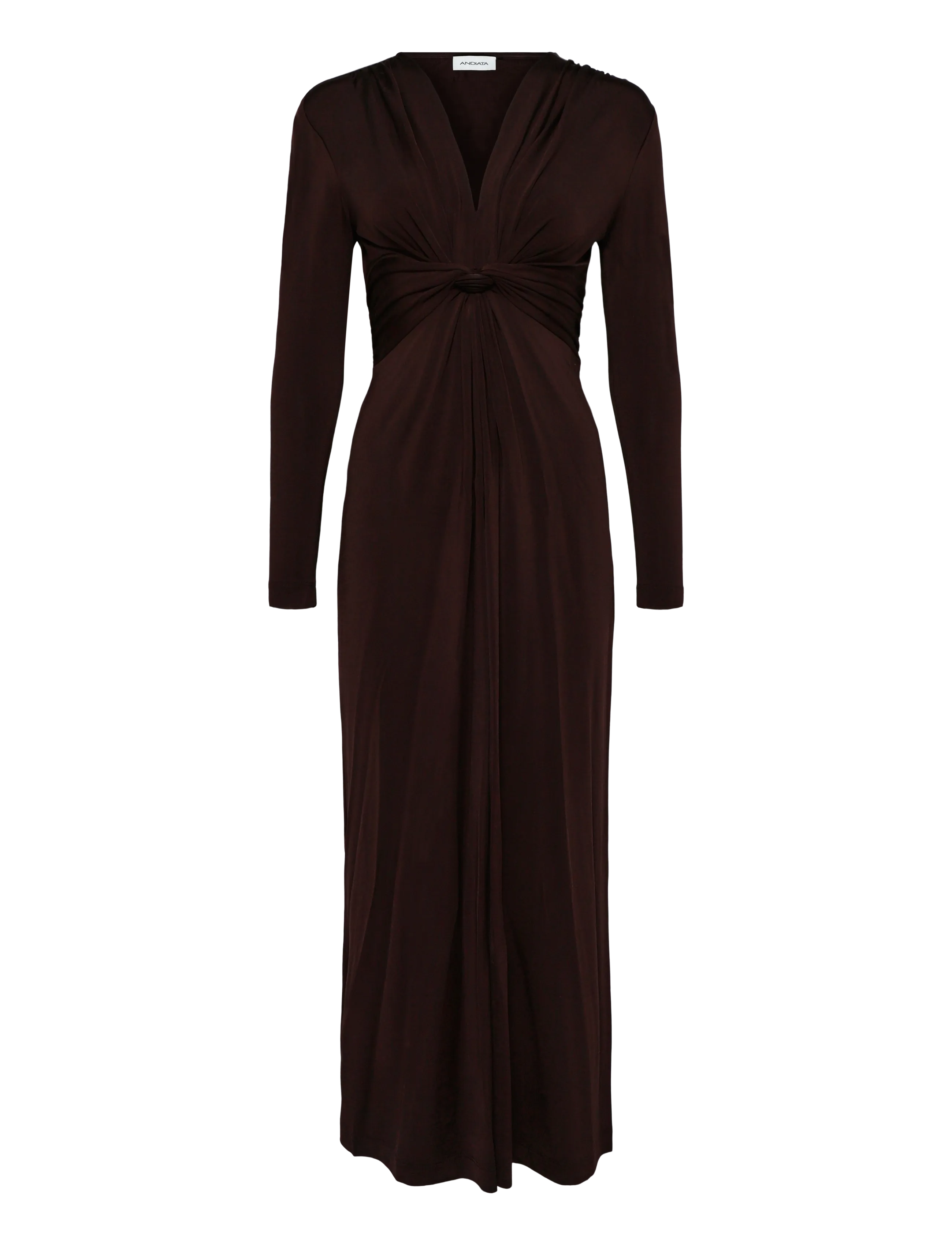 Andiata Rhosyn T dress - Kleidid - ESPRESSO / brown