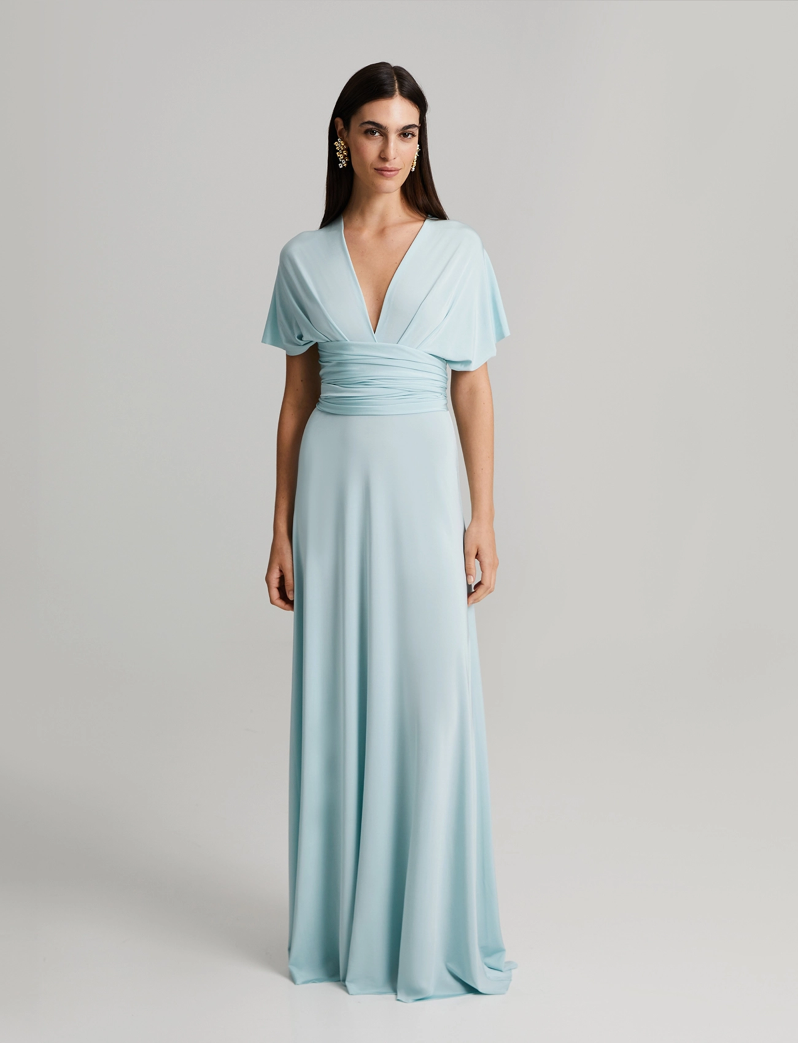 Andiata Priya, L, Dresses, Blau - Maxi Dress, Frauen