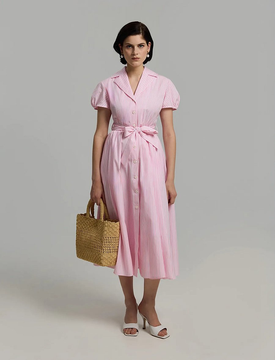 Andiata - Shane - midi-kleider - pink stripe - 0