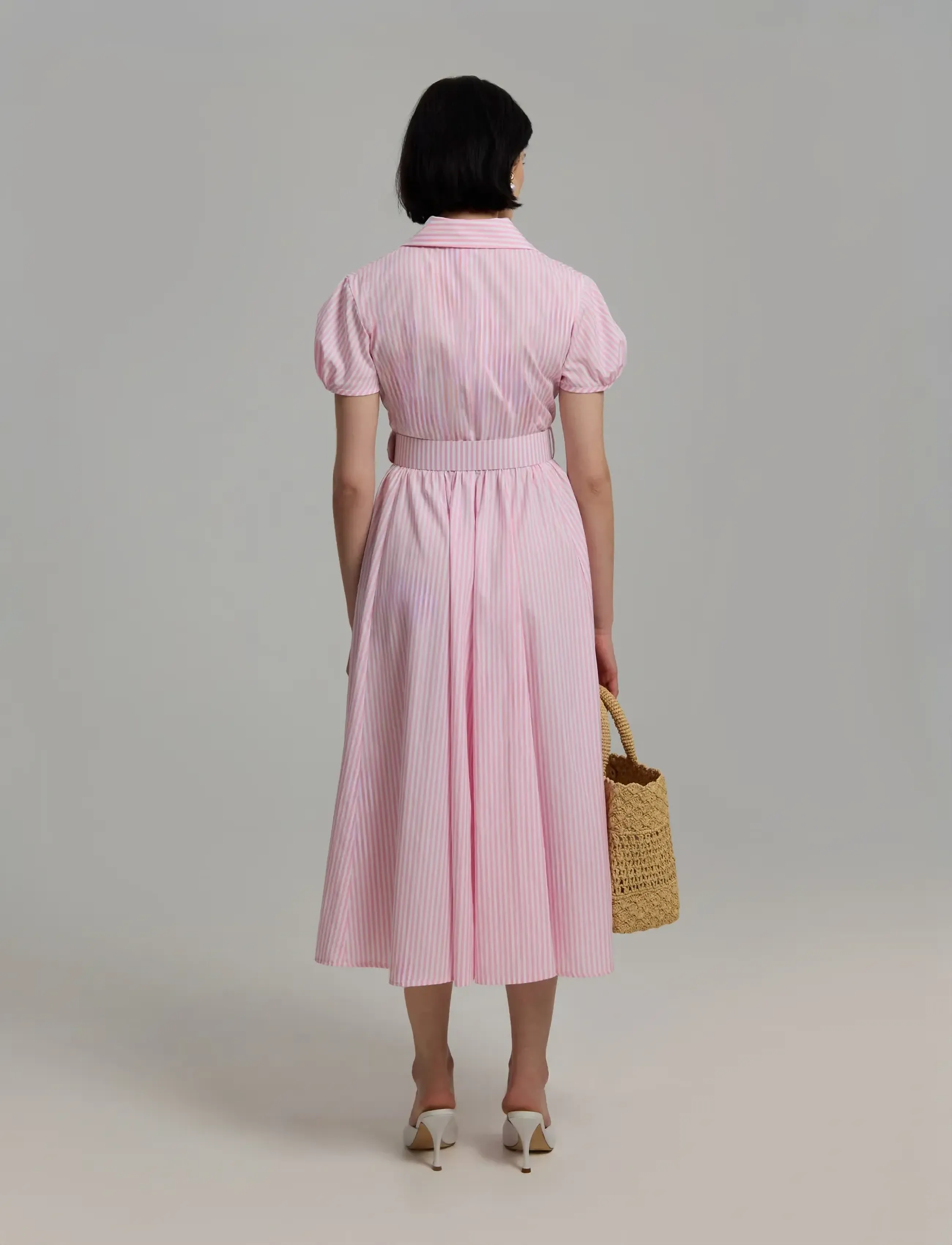 Andiata - Shane - midi-kleider - pink stripe - 3