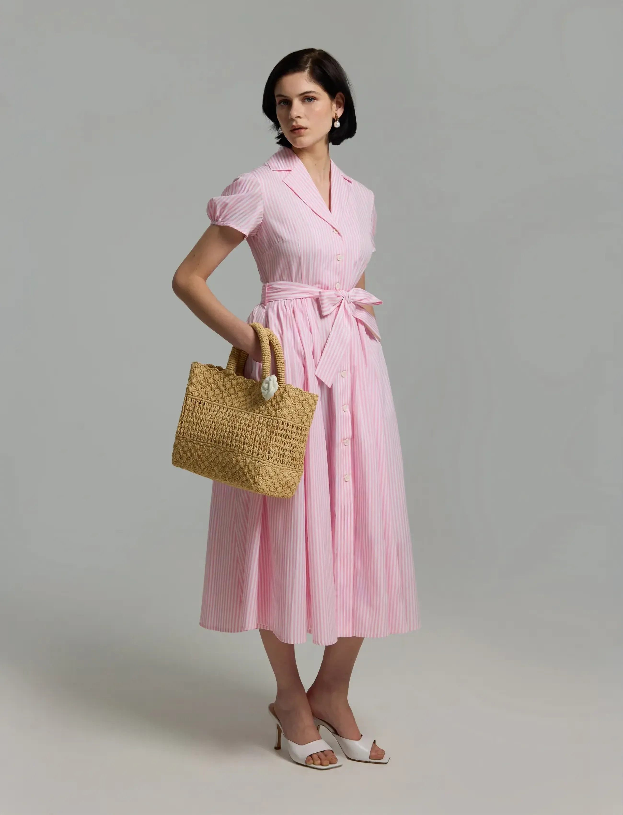 Andiata - Shane - midi-kleider - pink stripe - 4