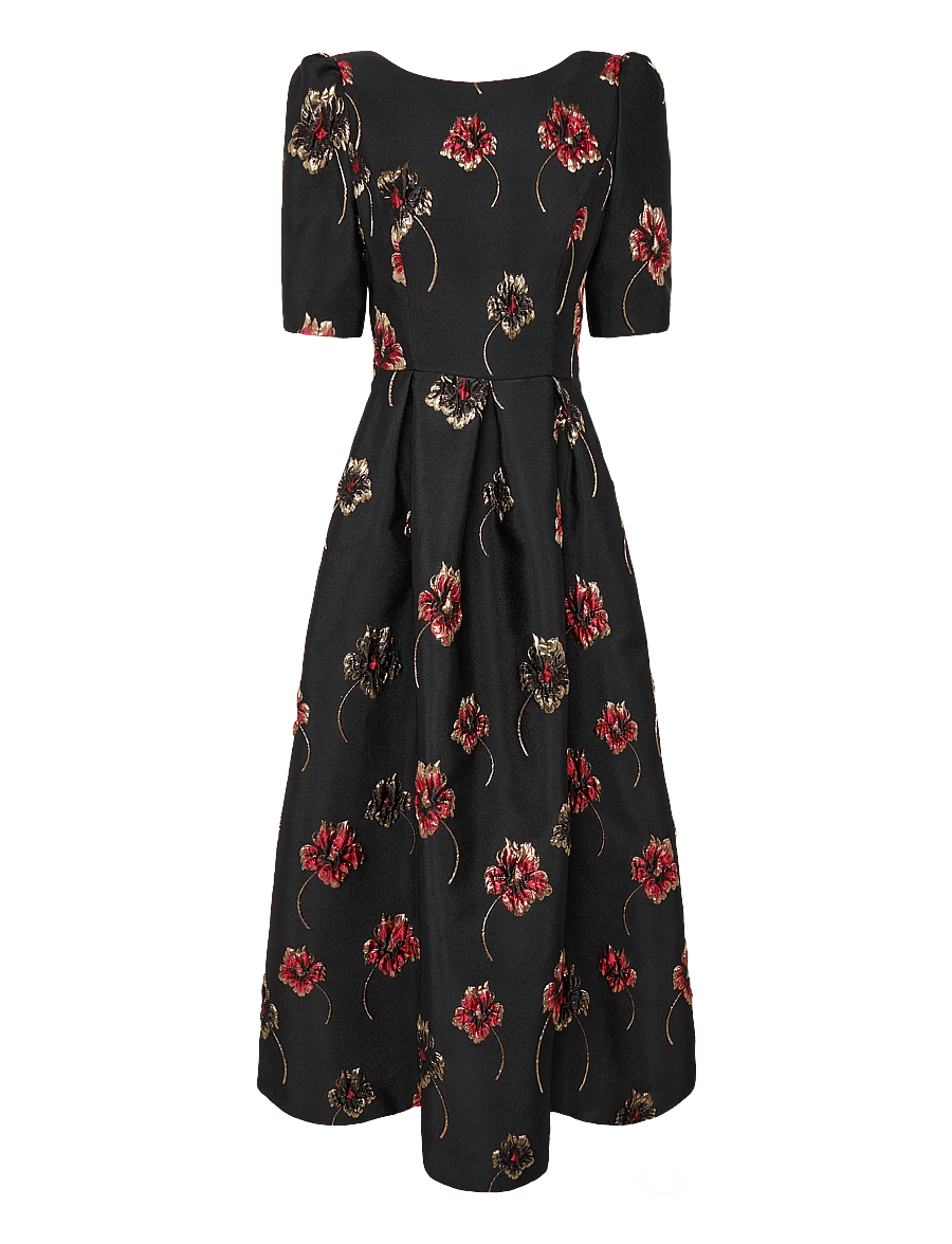 Andiata - Krona dress - cocktailkjoler - red florals - 1
