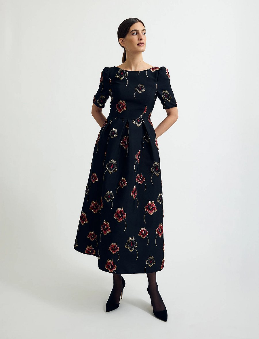 Andiata - Krona dress - cocktailkjoler - red florals - 0