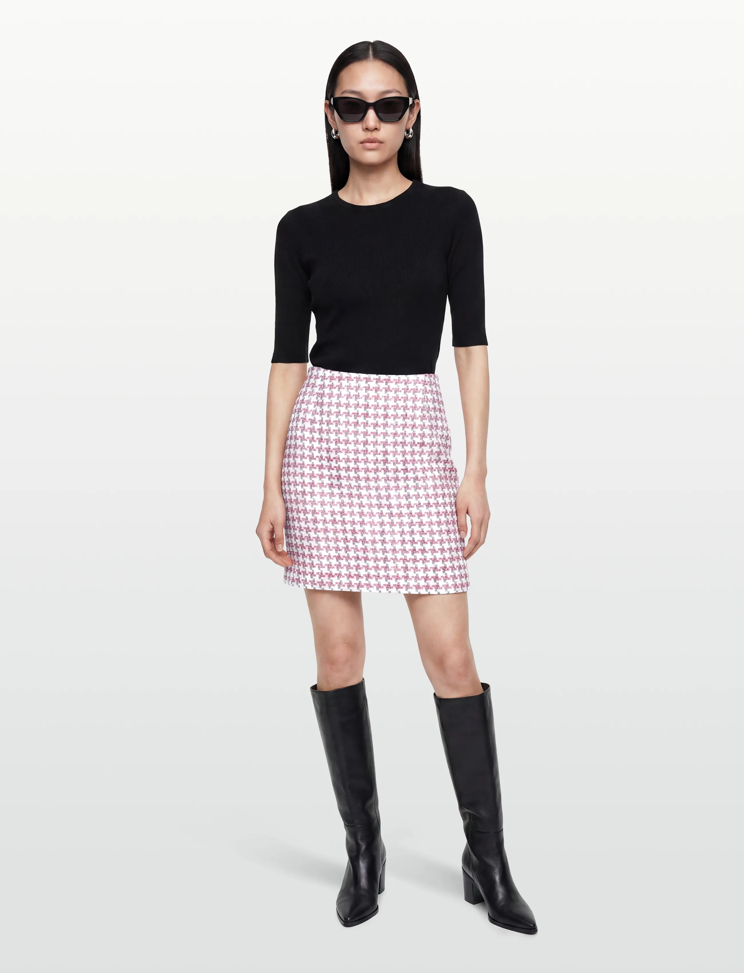 Andiata Vivian 50 - Hameet - RED CHECKS / white