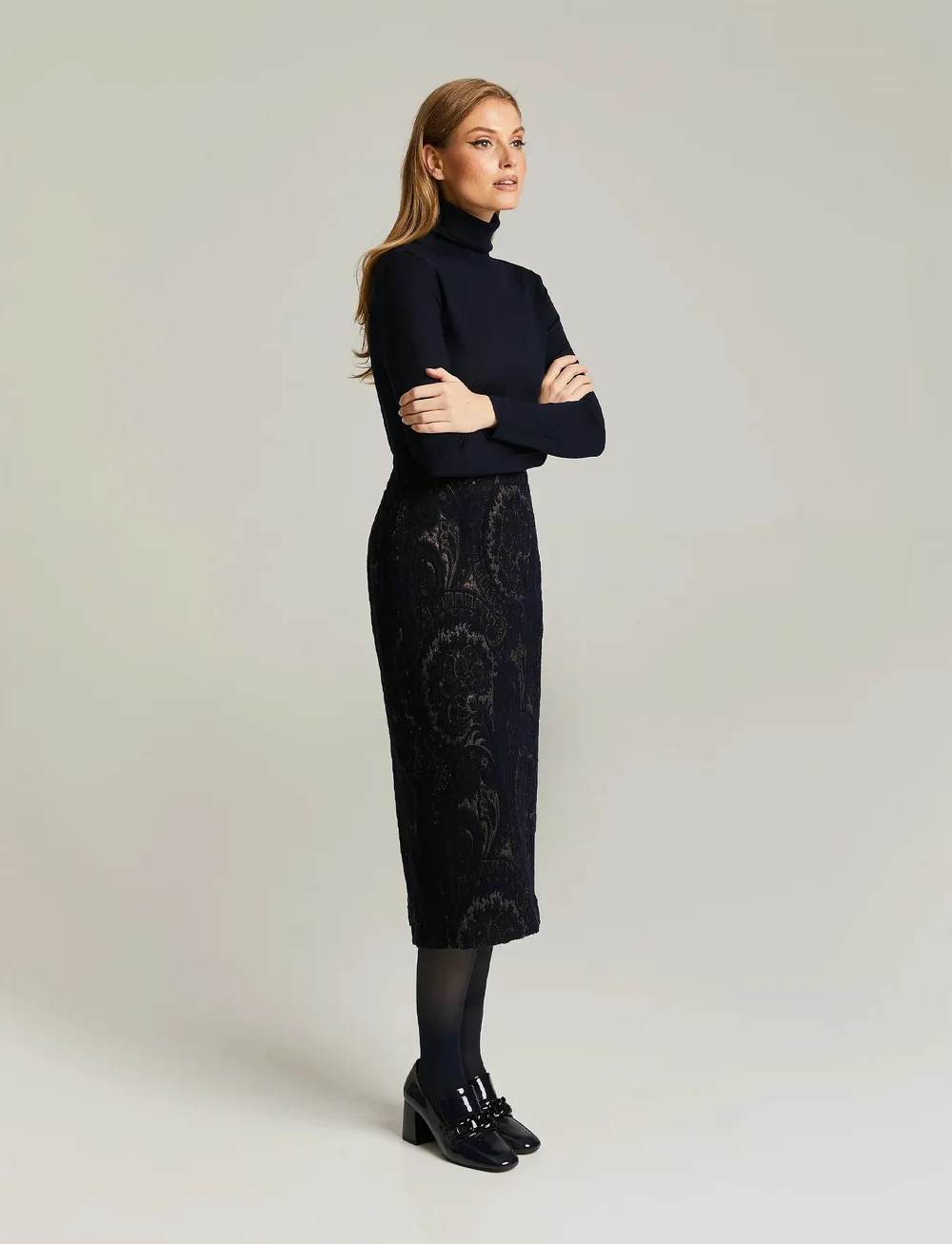 Andiata - Fibi 80 - midi-röcke - night sky - 4