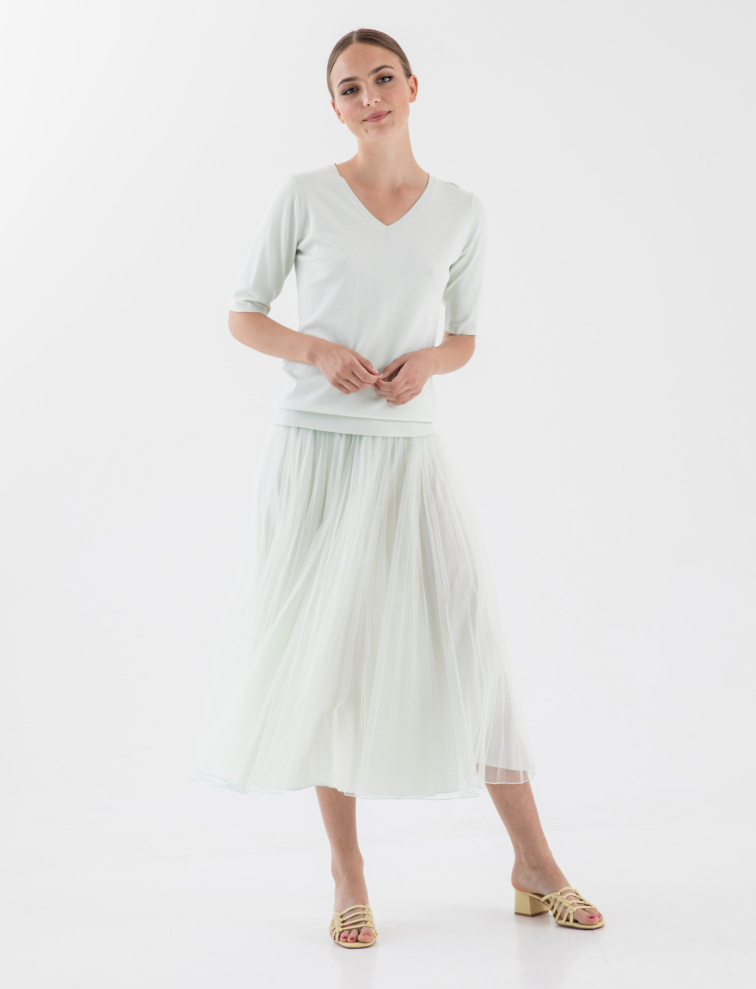 Andiata - GENY 85 SKIRT - water lily green - 3