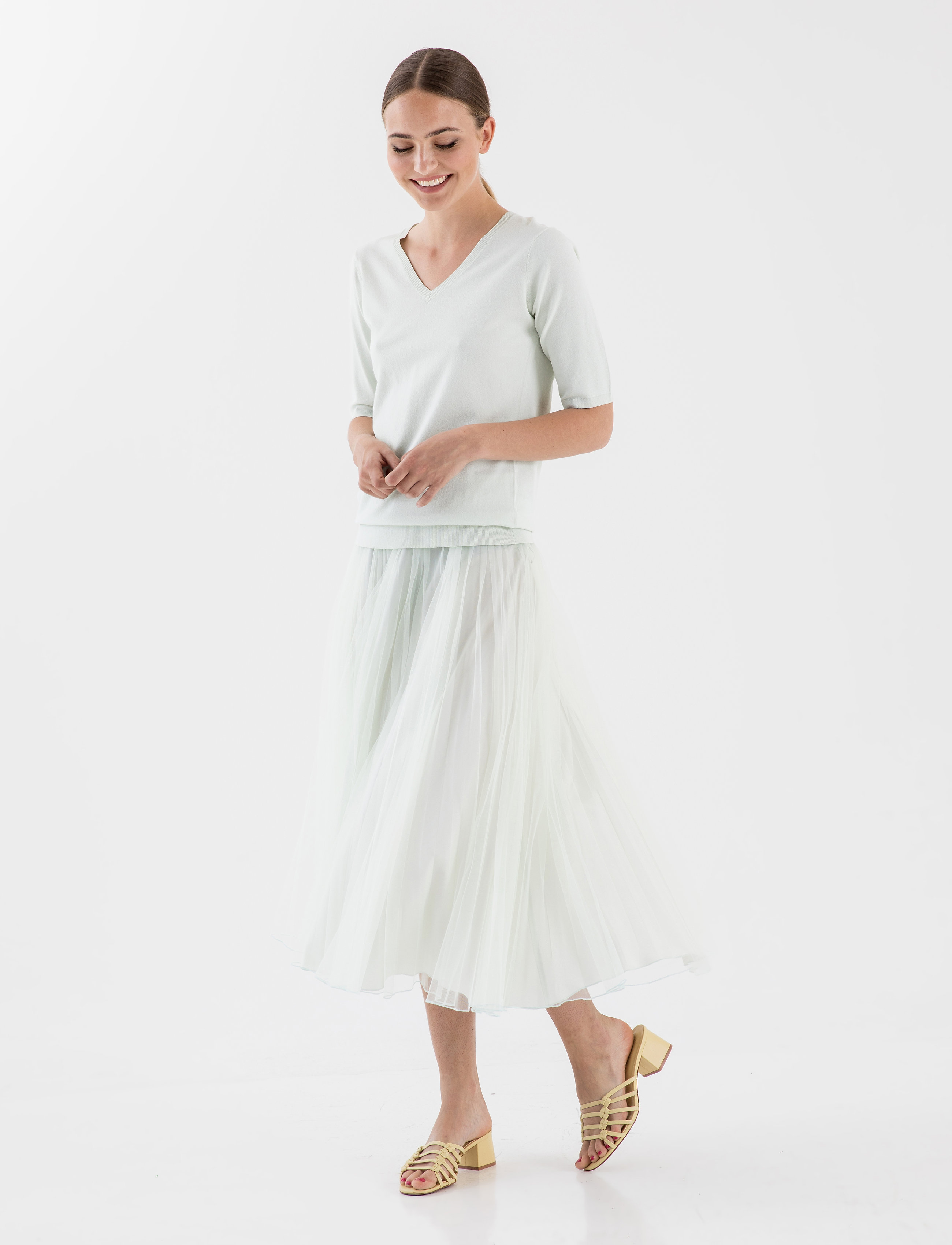 Andiata - GENY 85 SKIRT - water lily green - 4