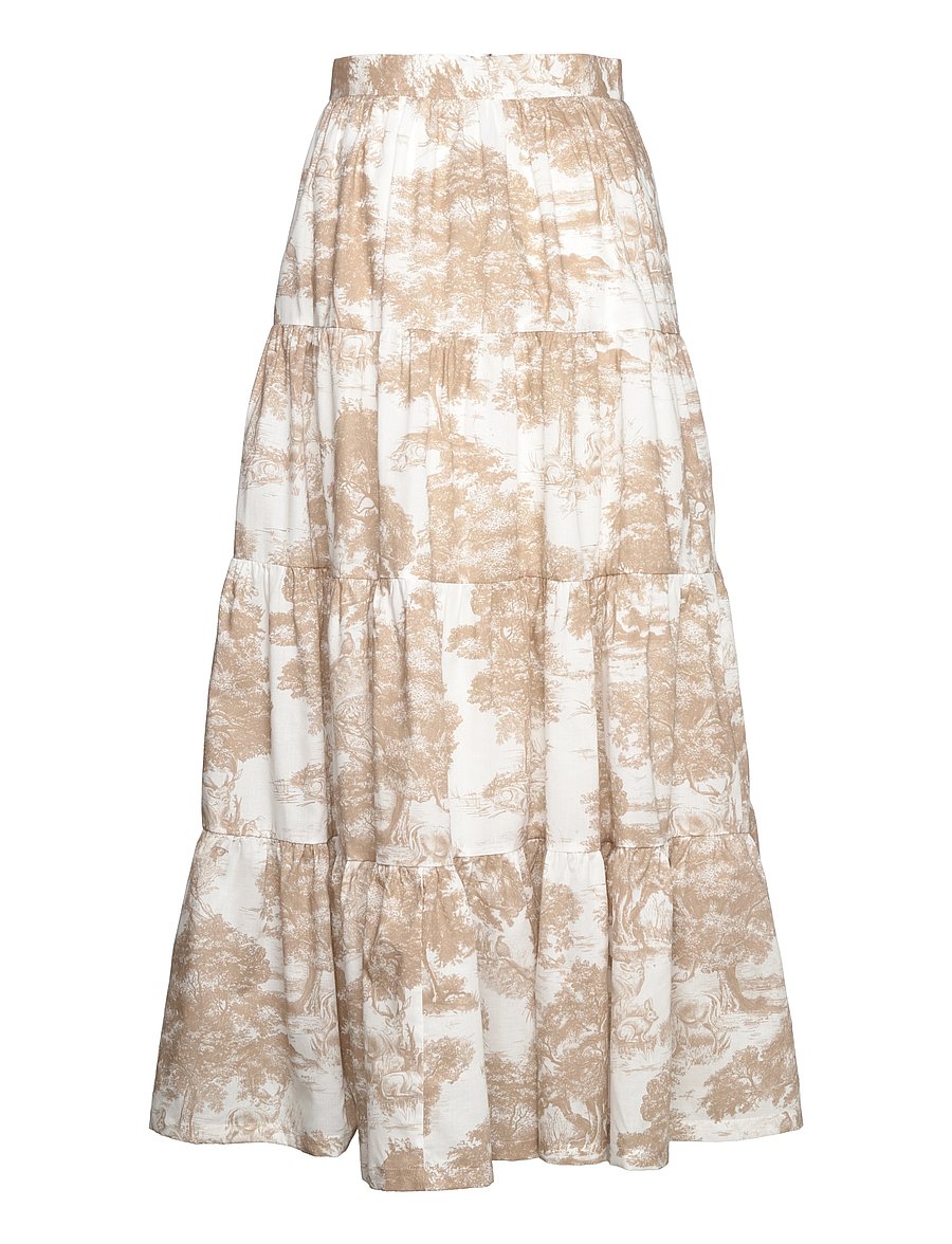 Andiata - Wylee Skirt - beige print - 1
