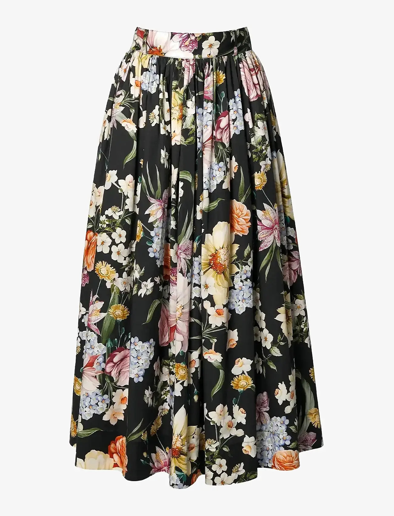 Andiata - Fiia 85 - midi nederdele - secret garden black - 0